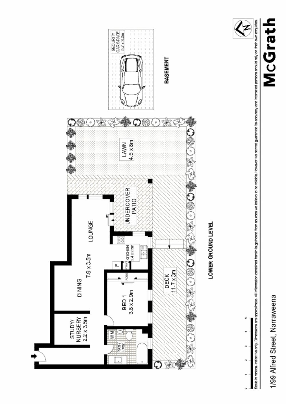 Near-new apartment with huge level lawns and patio