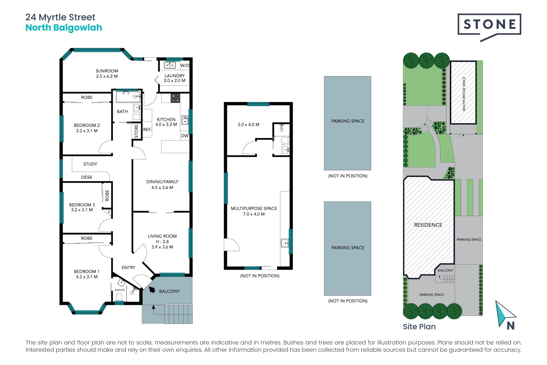 Stylish bungalow with near level north rear lawn