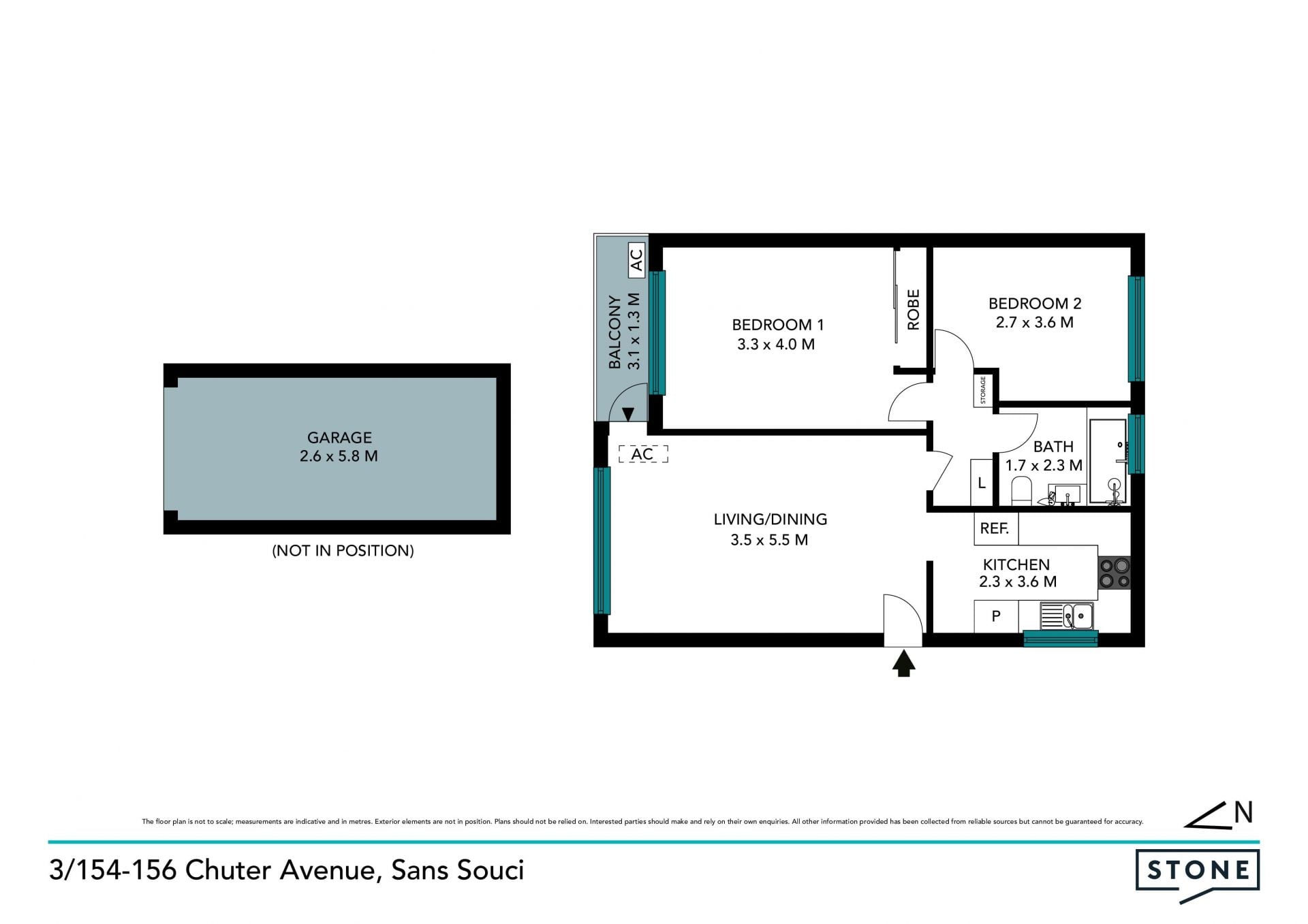 Fresh, bright apartment with entry-level appeal