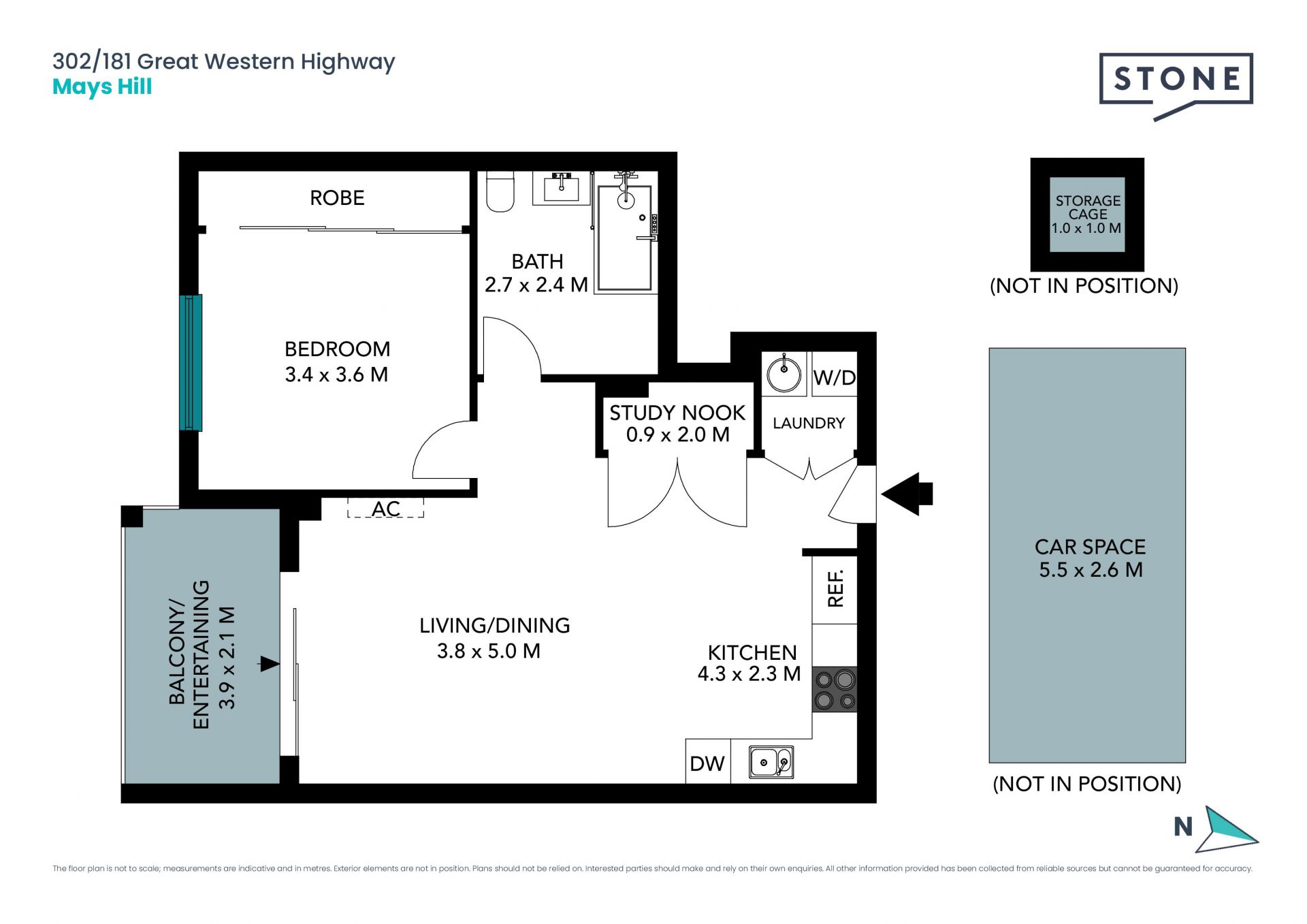 Oversized one-bedroom apartment