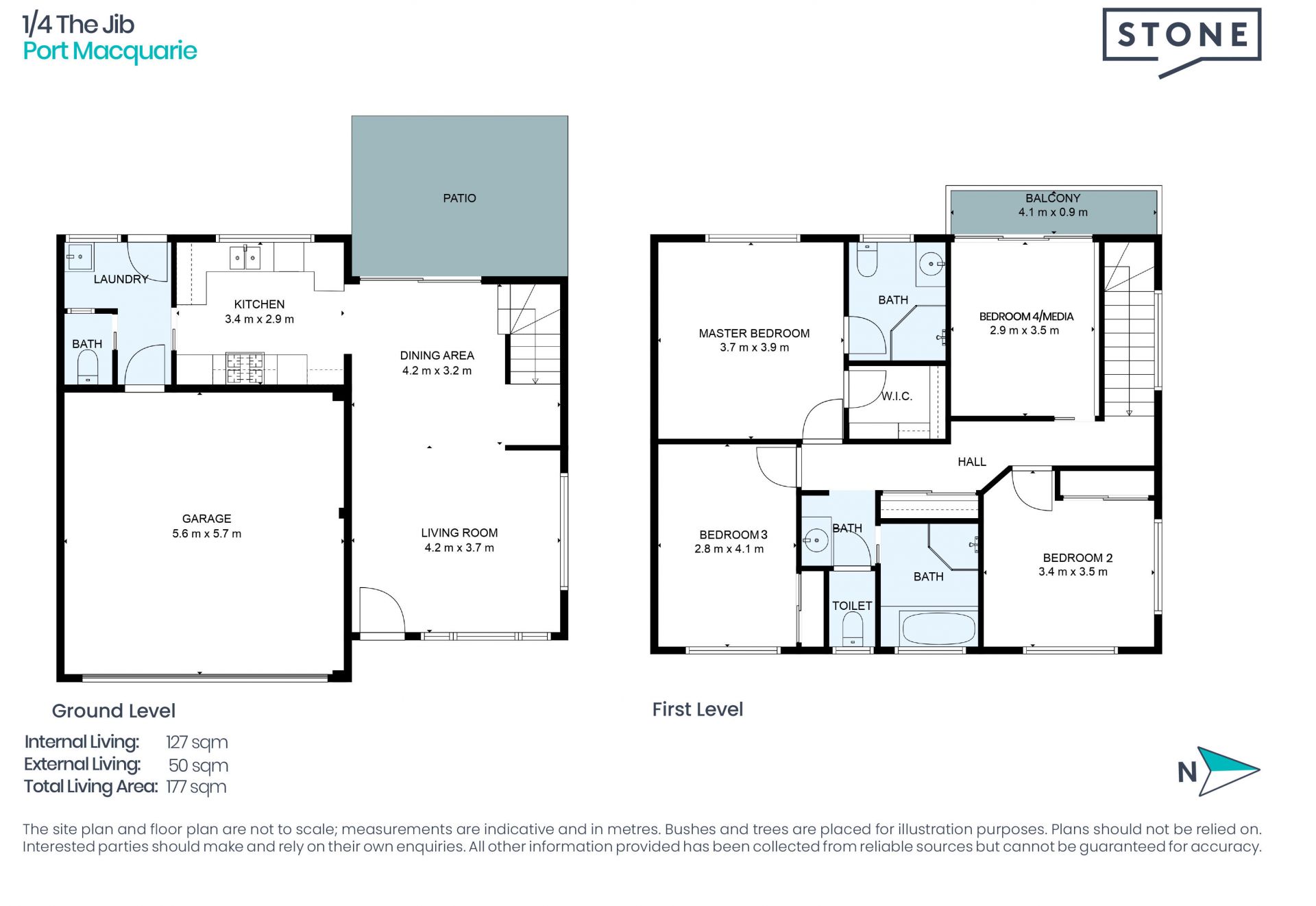 2-level, 4-bedroom townhouse close to Port Macquarie racecourse.