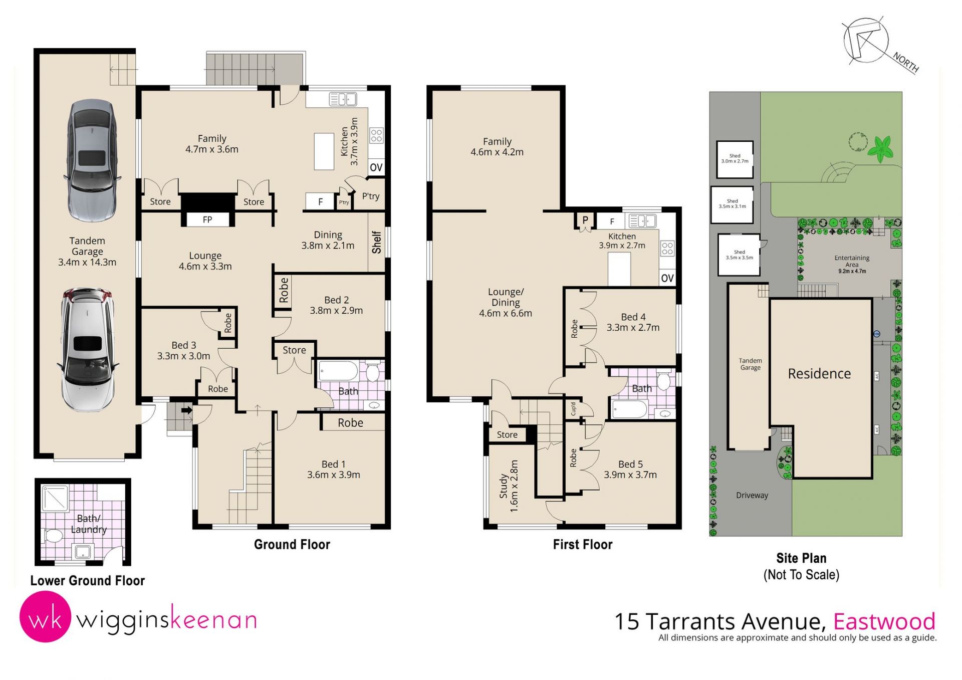 Full brick beauty with two self contained living options under one roof
