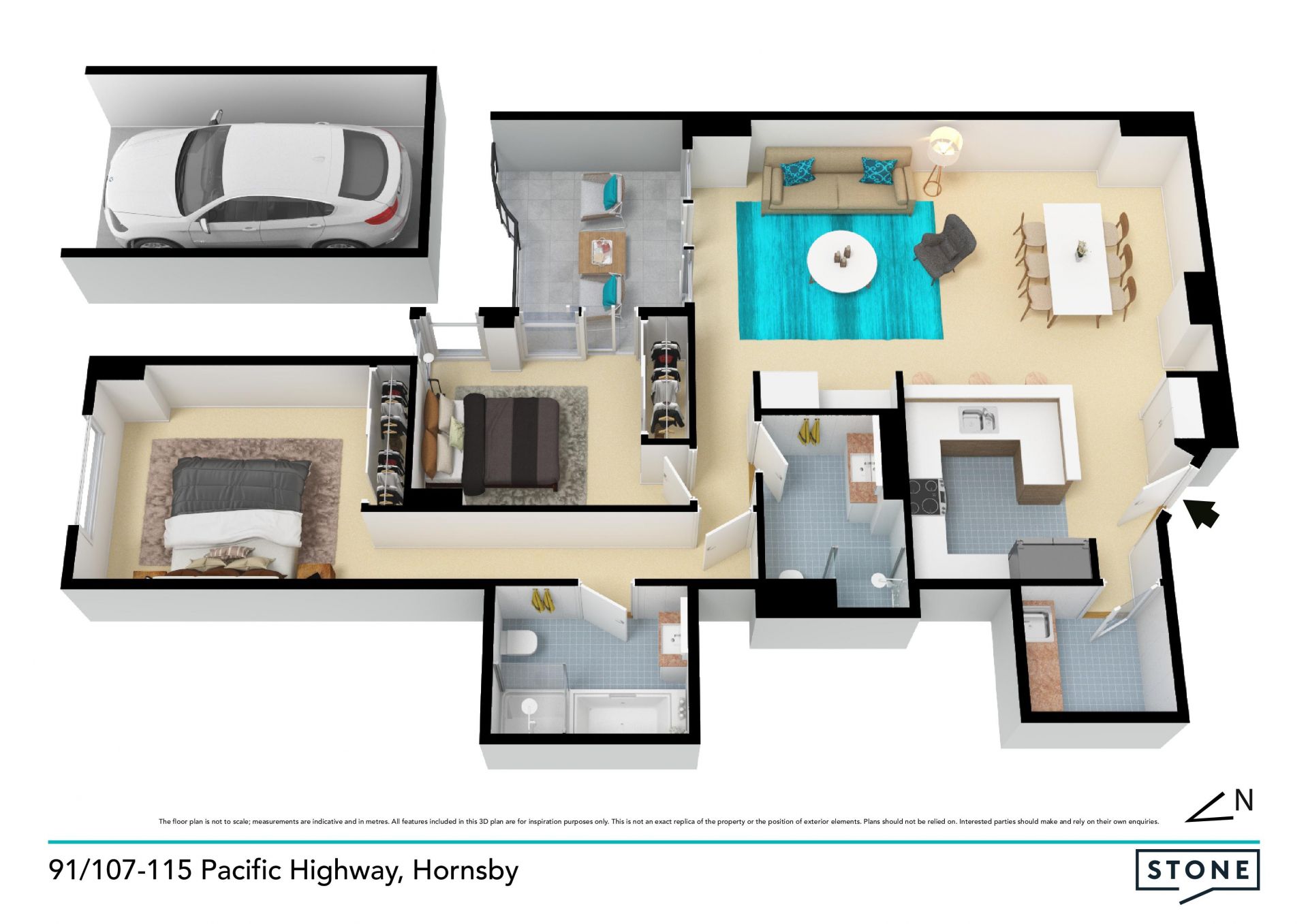 Spacious and Stylish 2 Bedroom unit