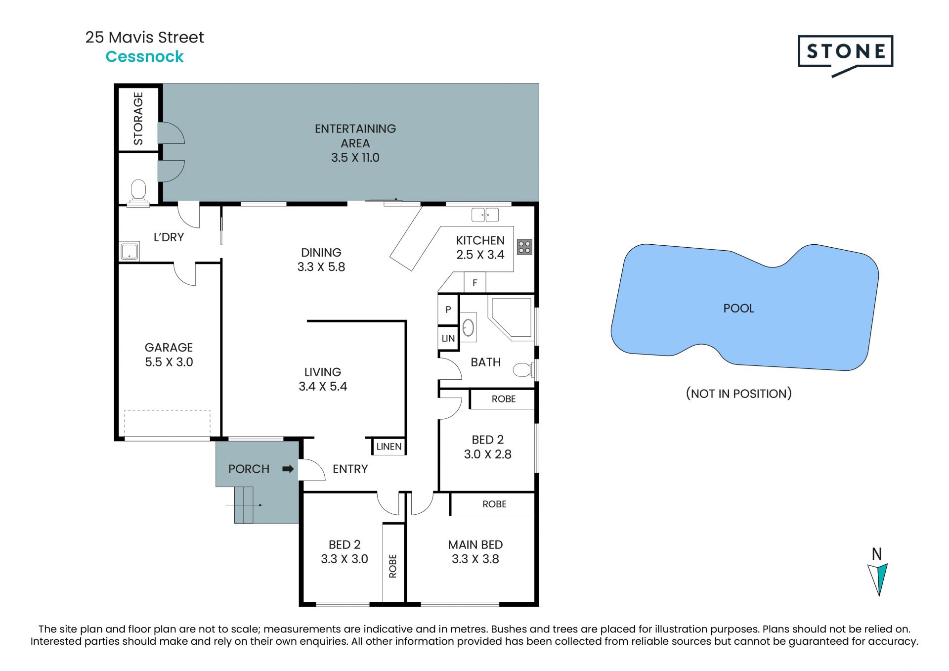 Relaxed family living with magnesium pool and side access