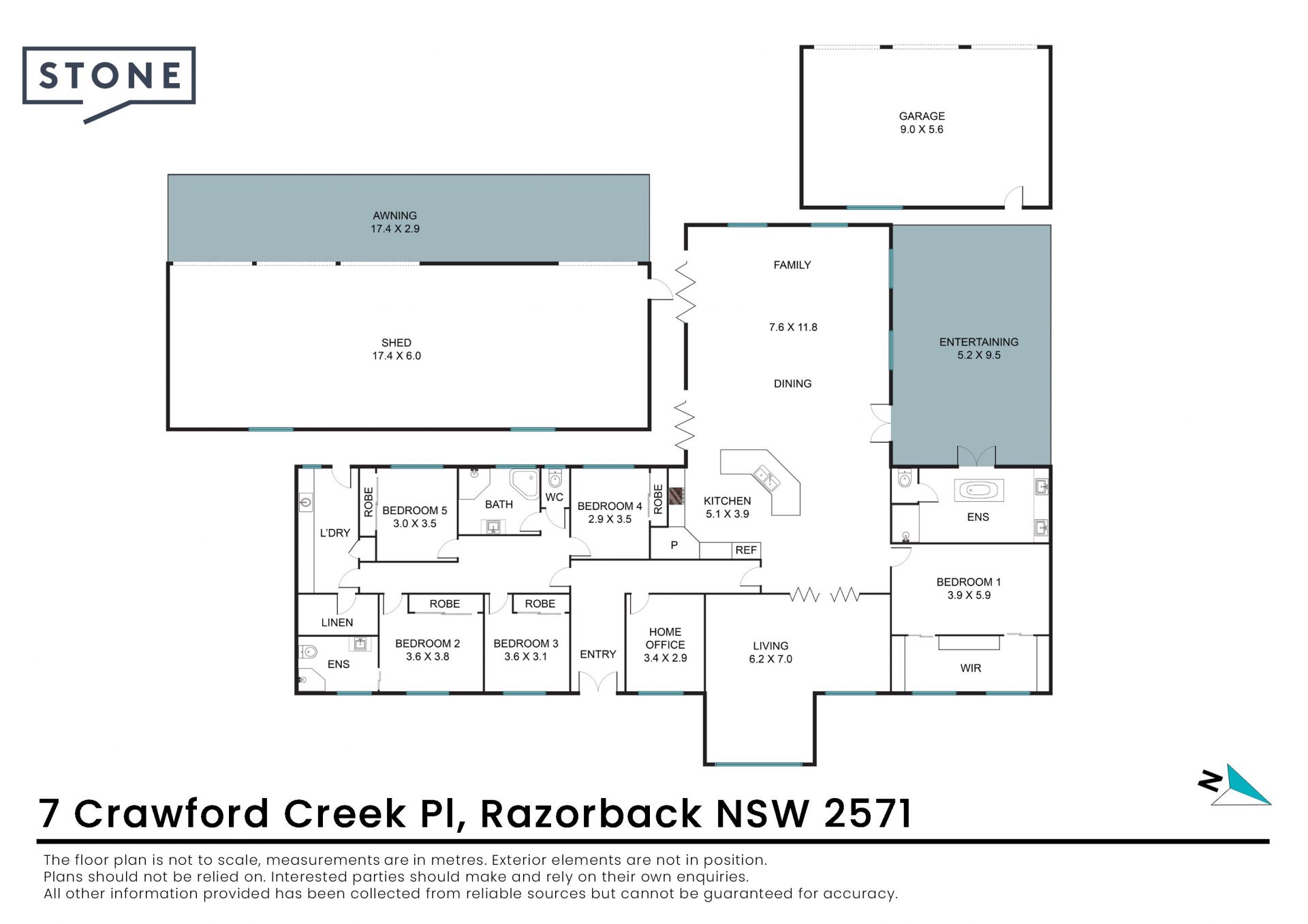 Spacious lifestyle retreat in sought-after Razorback setting