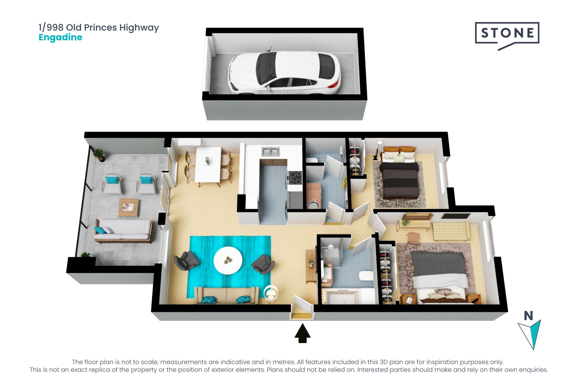 Enjoy easy living with oversized balcony and unbeatable location