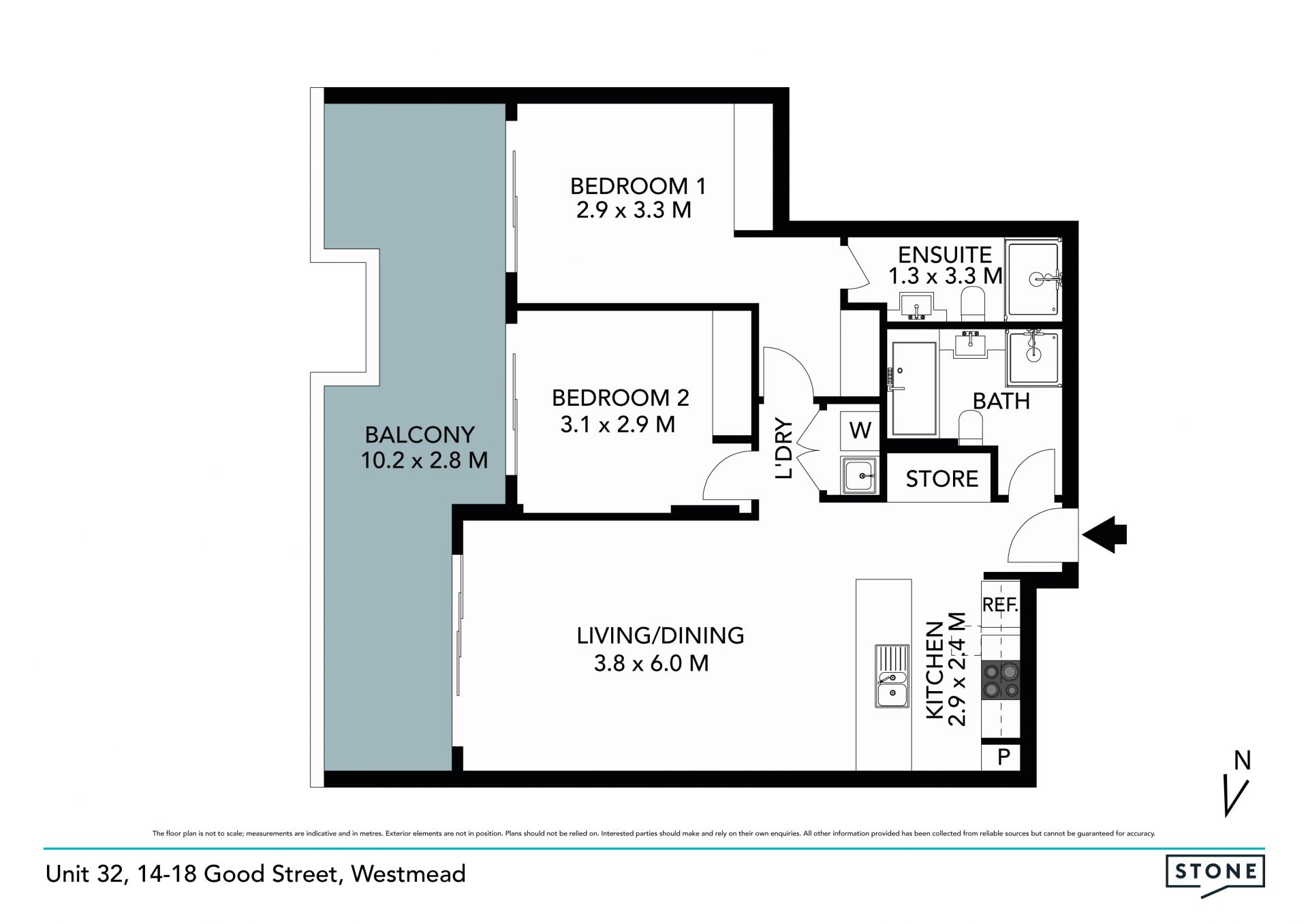 Brand new courtyard apartment
