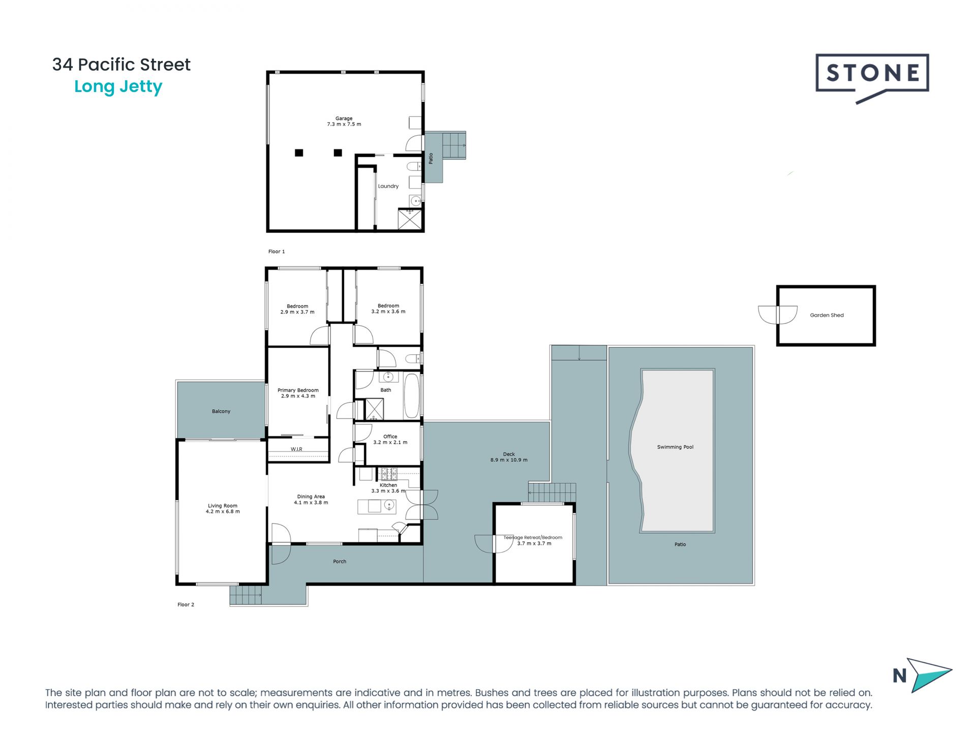 Family entertainer on 856sqm block with swimming pool and lake views