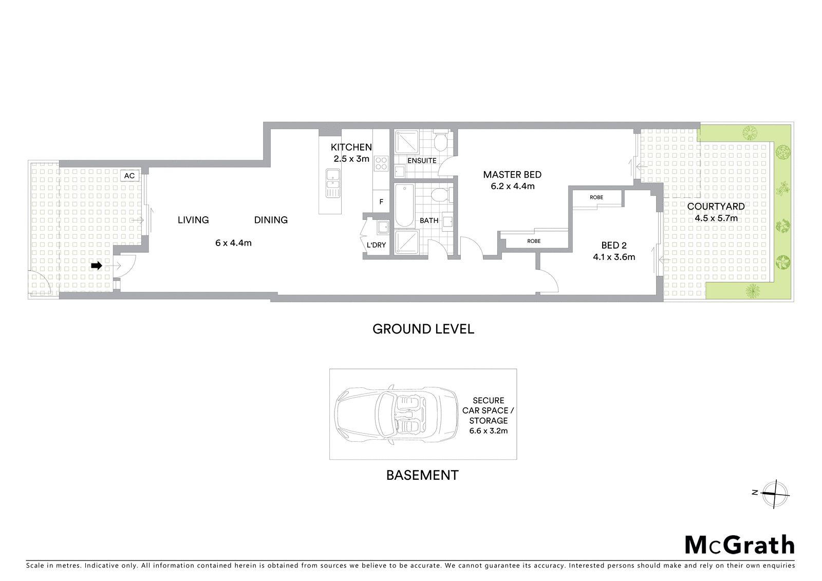 Impressive courtyard apartment in quiet locale