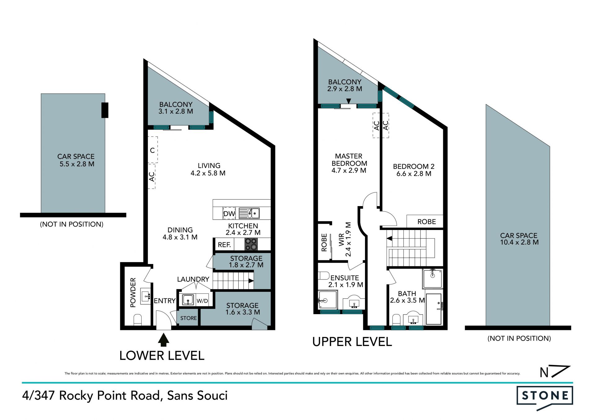 Townhouse-style living in a two-level apartment