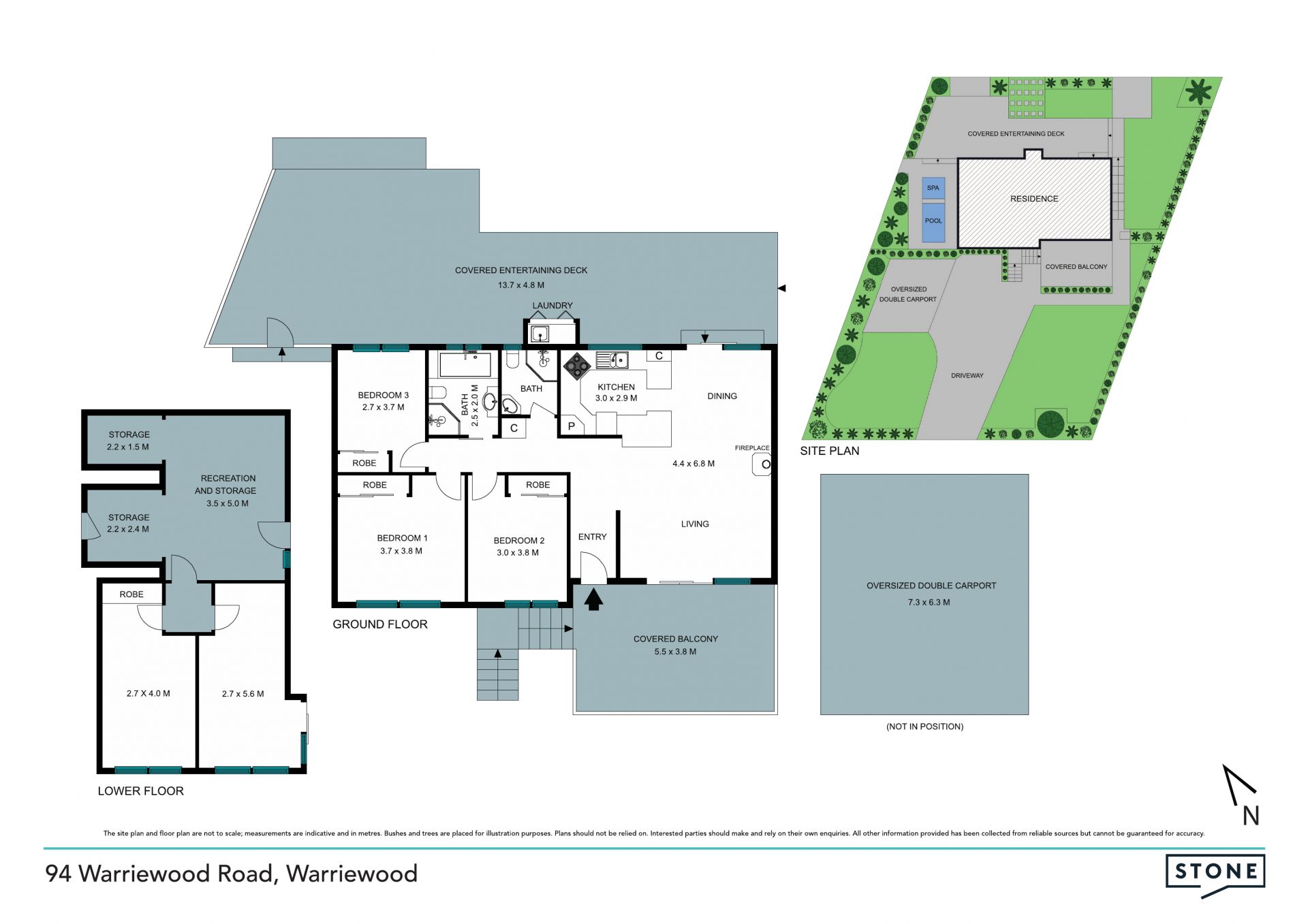 Double-brick entertainer with massive deck, pool and versatile floorplan