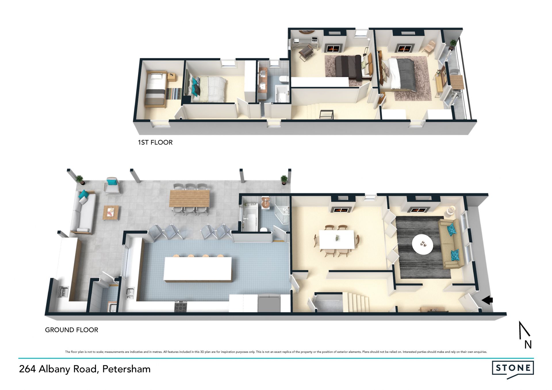 DA Approved for a two storey, double lock up garage with studio