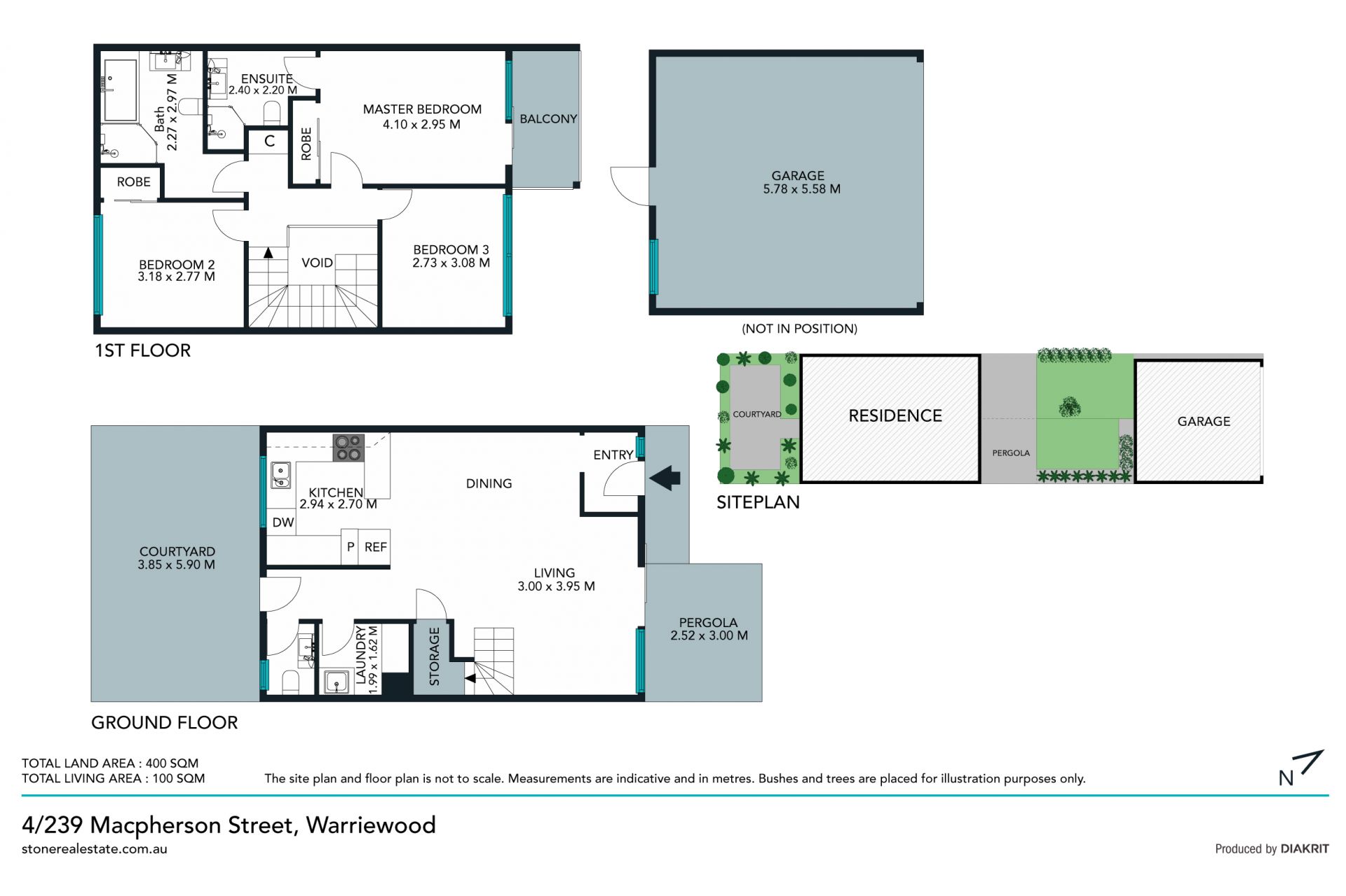 Peaceful, north facing townhouse