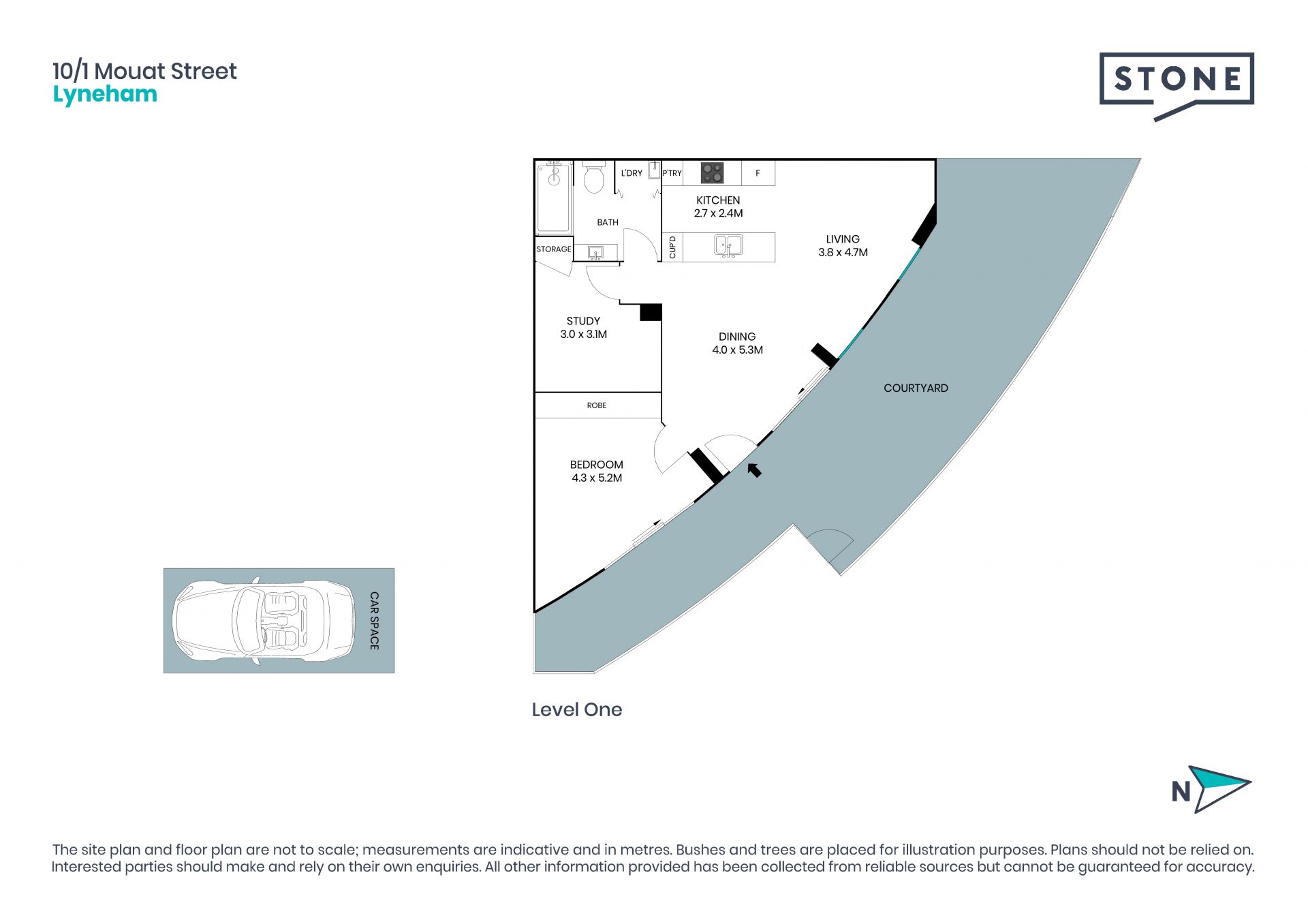 Stunning north facing apartment in prime position!