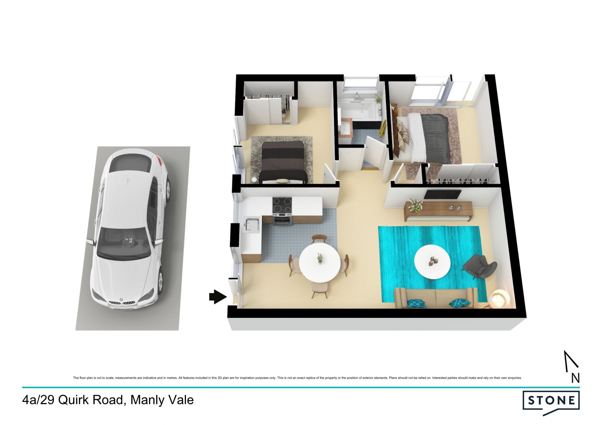 Renovated ground floor apartment