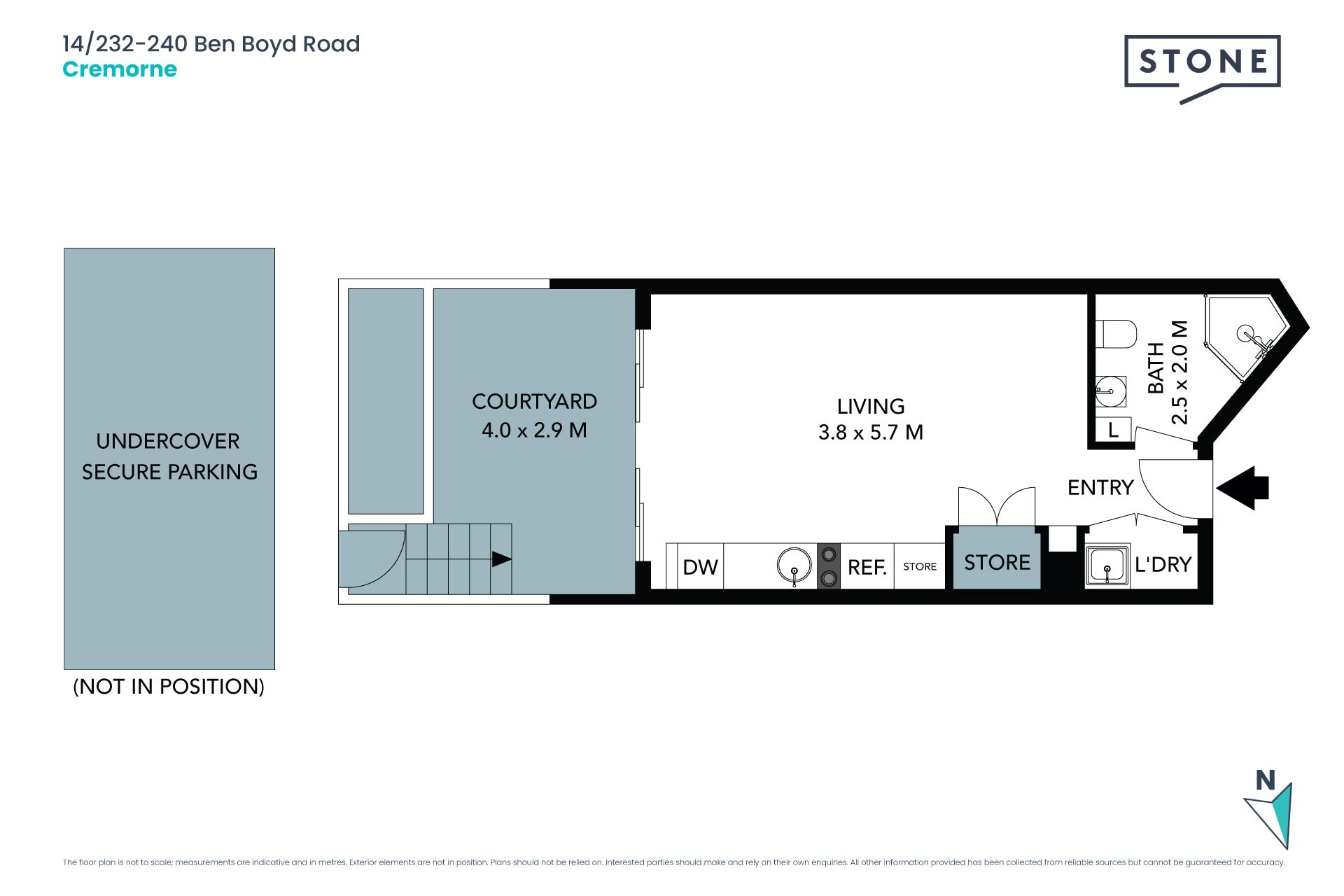 Modern Studio with Car Space!