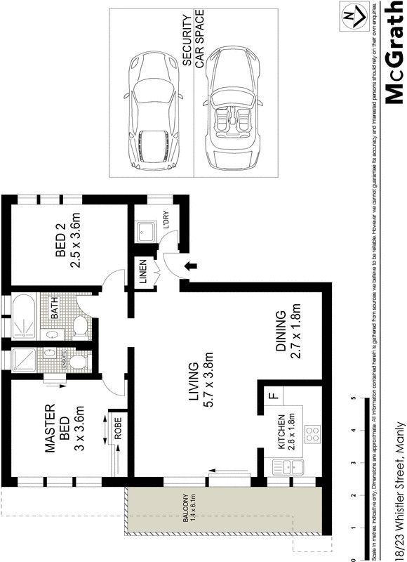 Exceptional security apartment in premier location