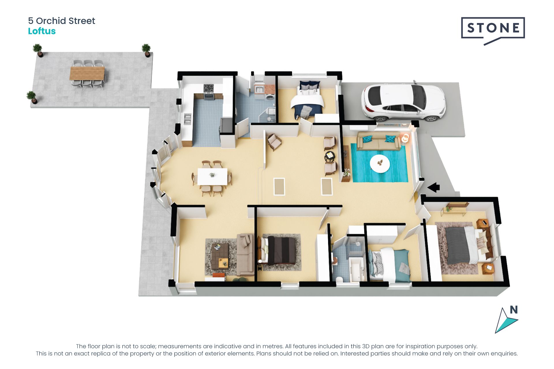 Spacious and stylish family living and entertaining