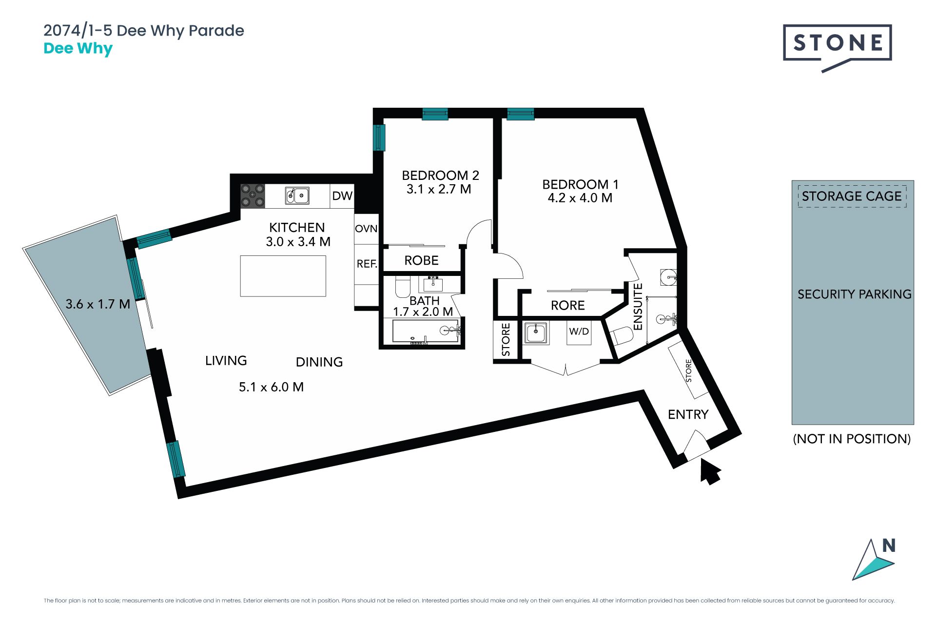Designer apartment in lifestyle location