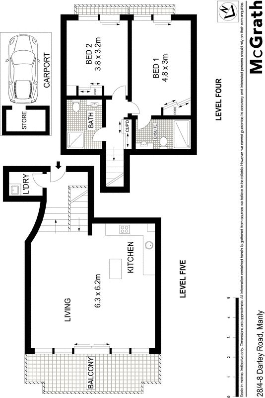Modern split level apartment in the heart of Manly