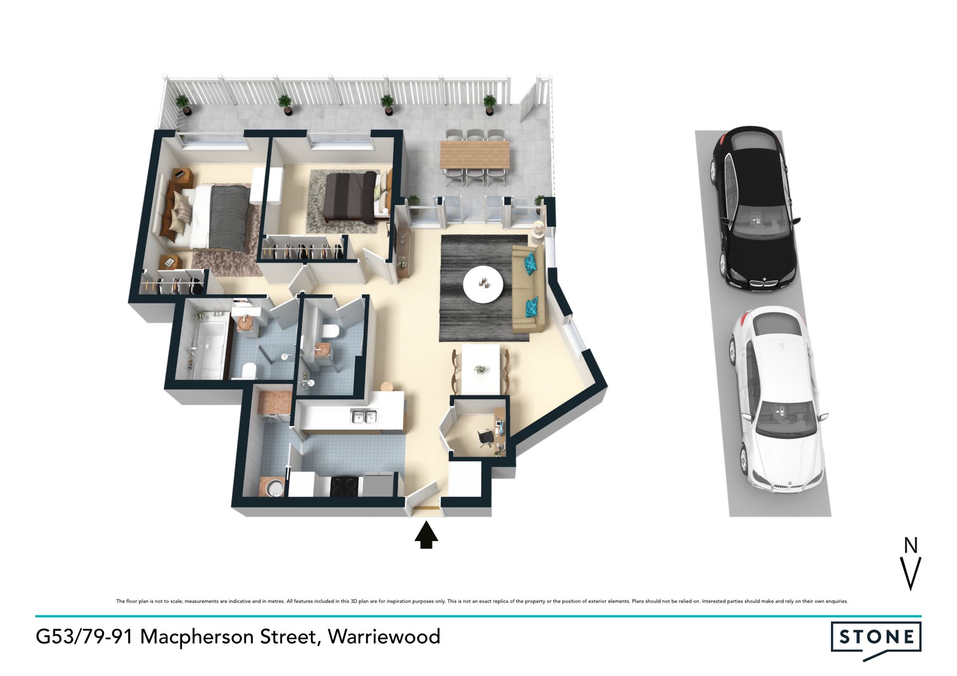 Executive courtyard apartment