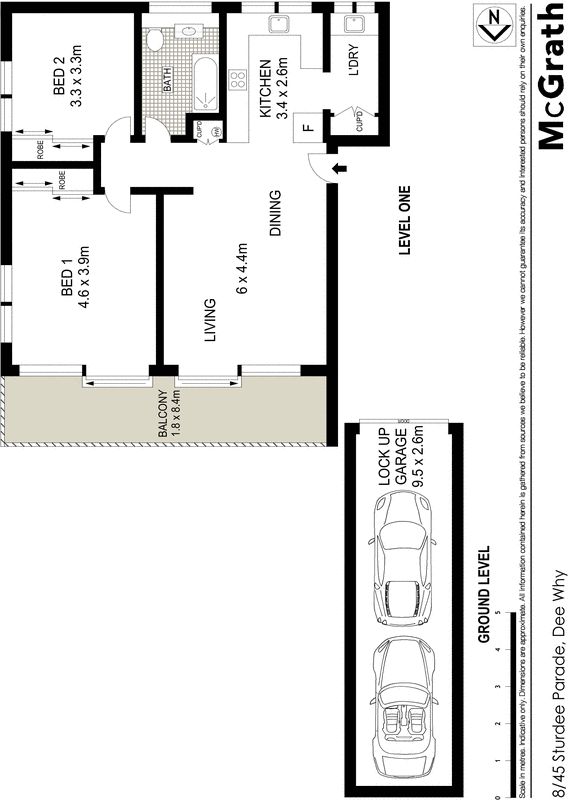 North facing contemporary apartment near the ocean