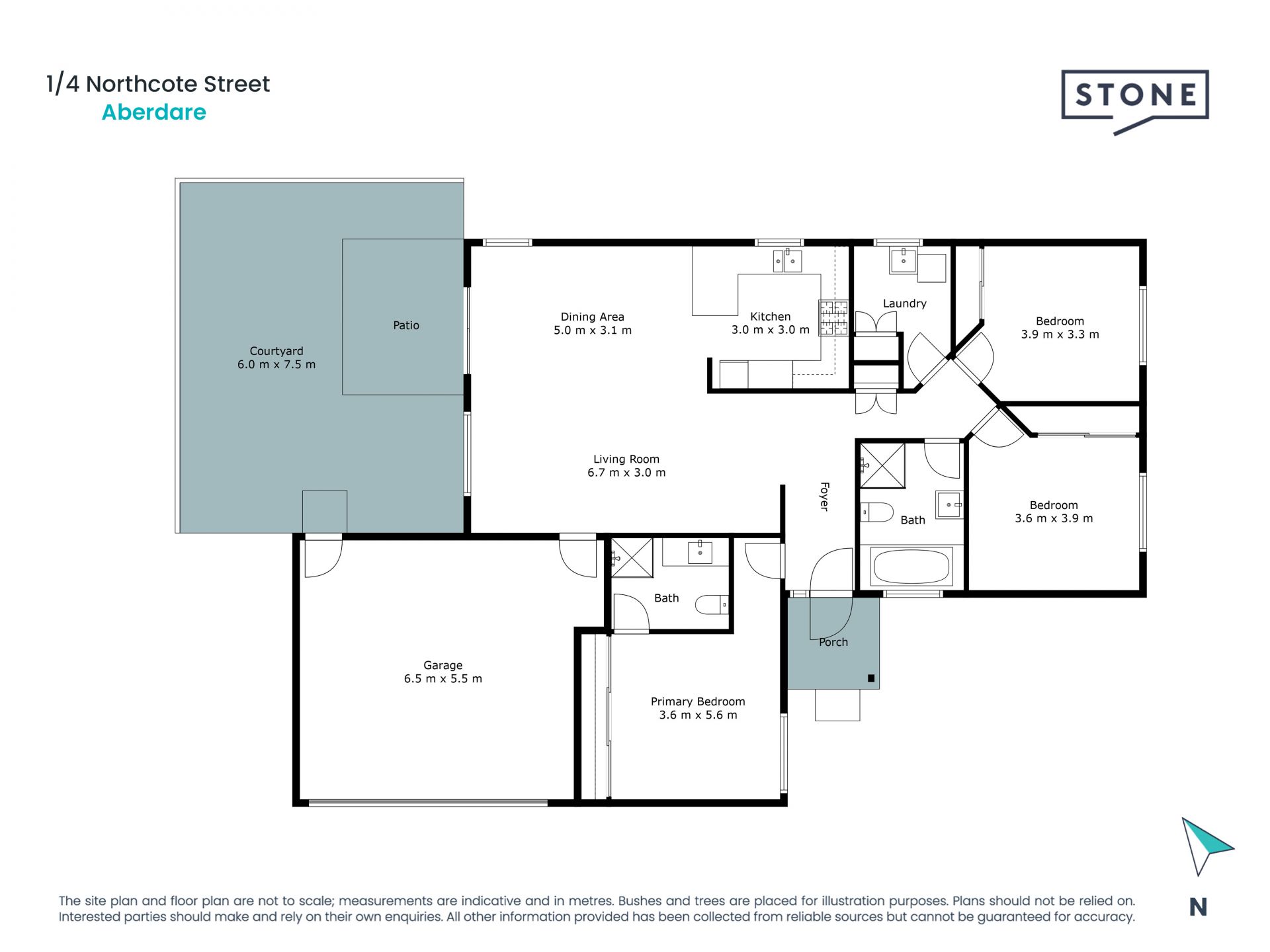 Modern three-bedroom villa, no strata and 2.2kms to CBD!