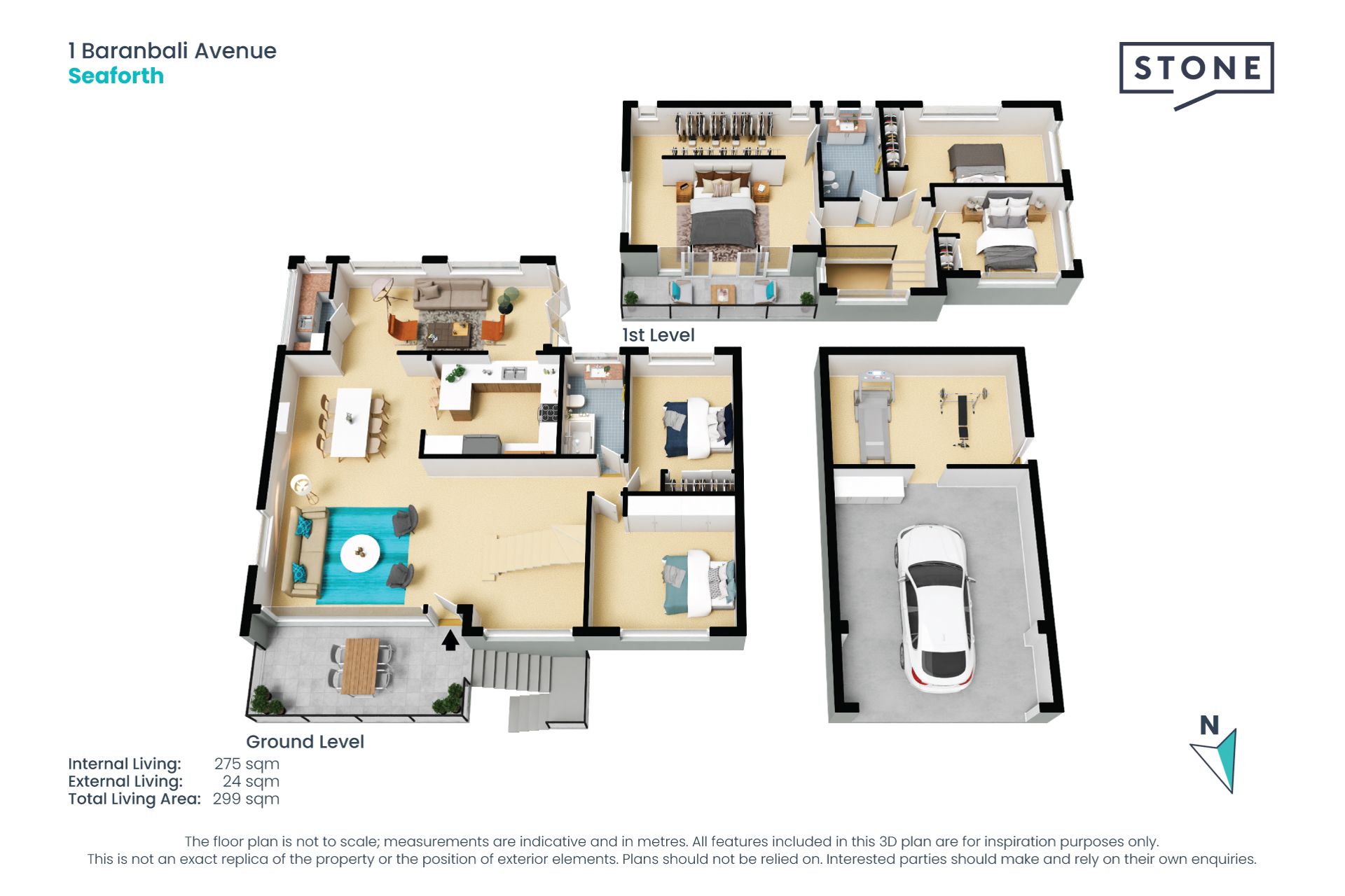 Stunning elevated family entertainer