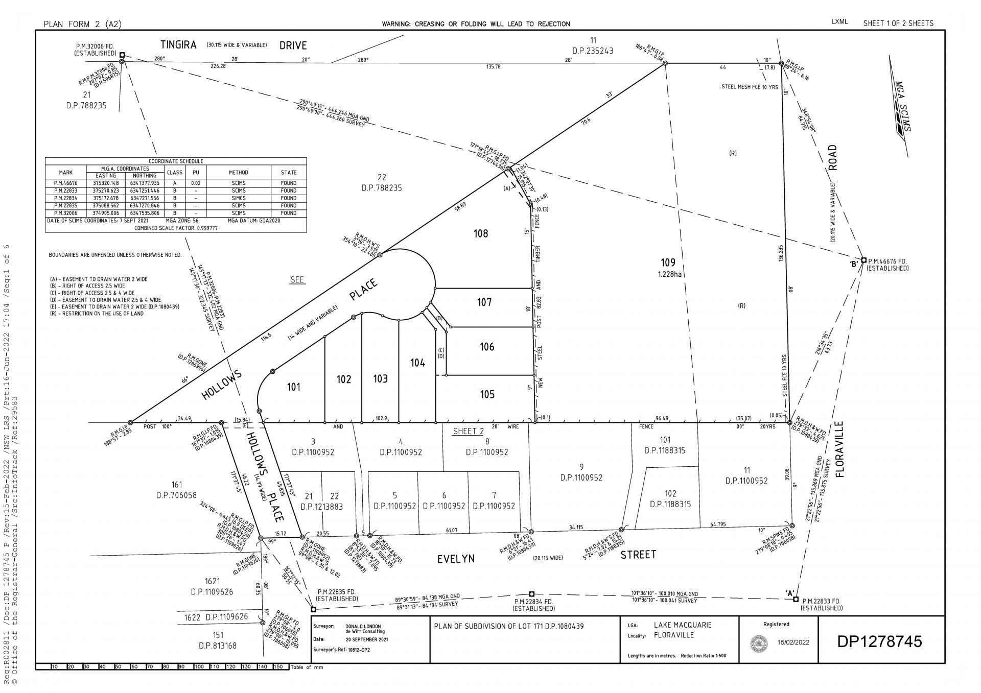 Land with lake views, prestige location