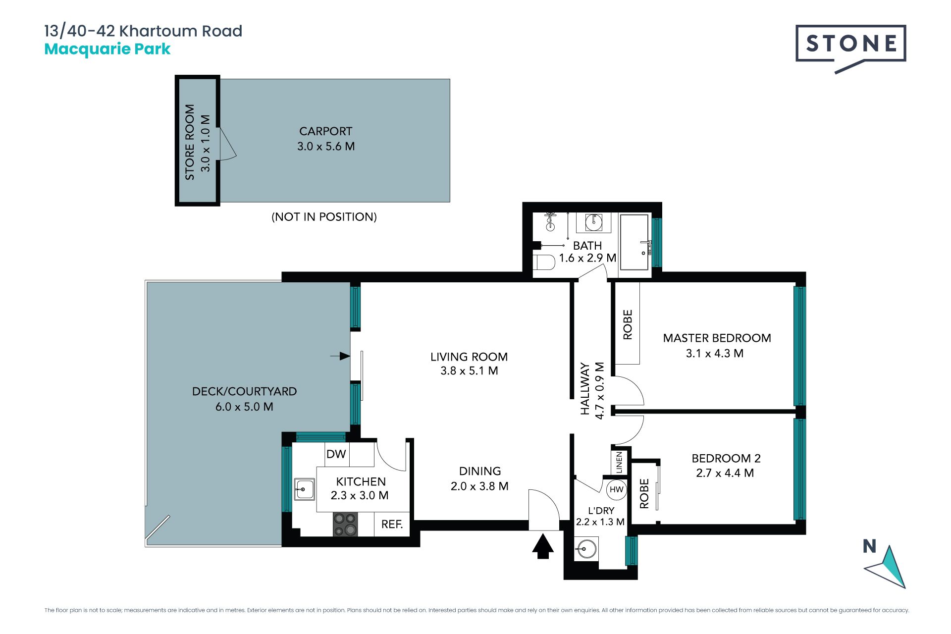 Contemporary two-bedroom apartment