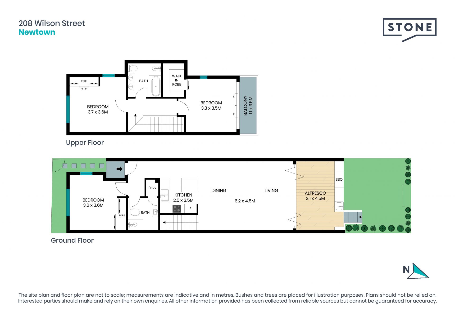 Contemporary terrace in a prime lifestyle location