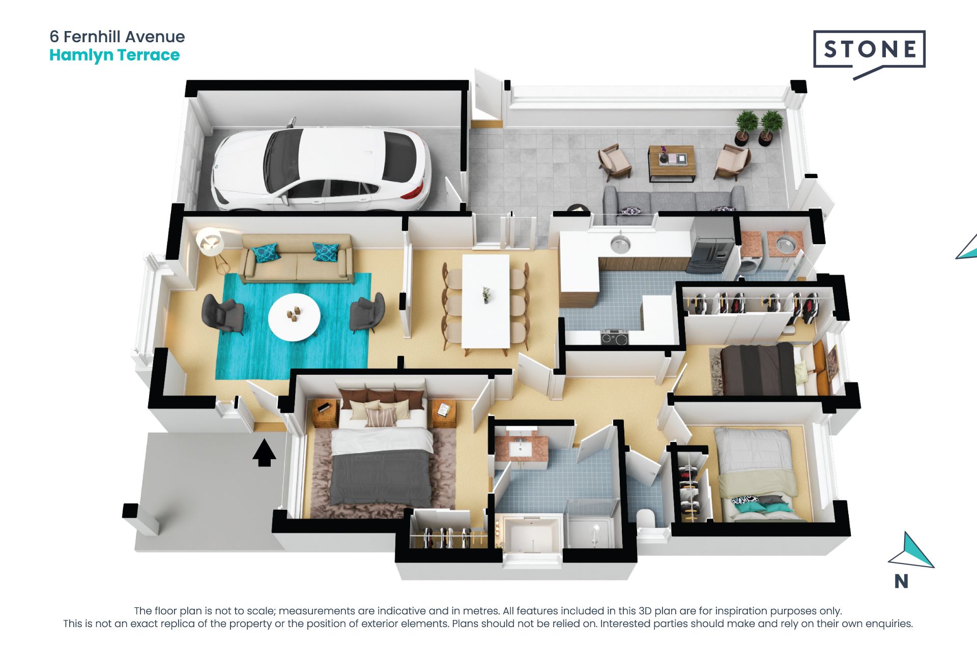Welcoming private inspections 3 bedroom brick home