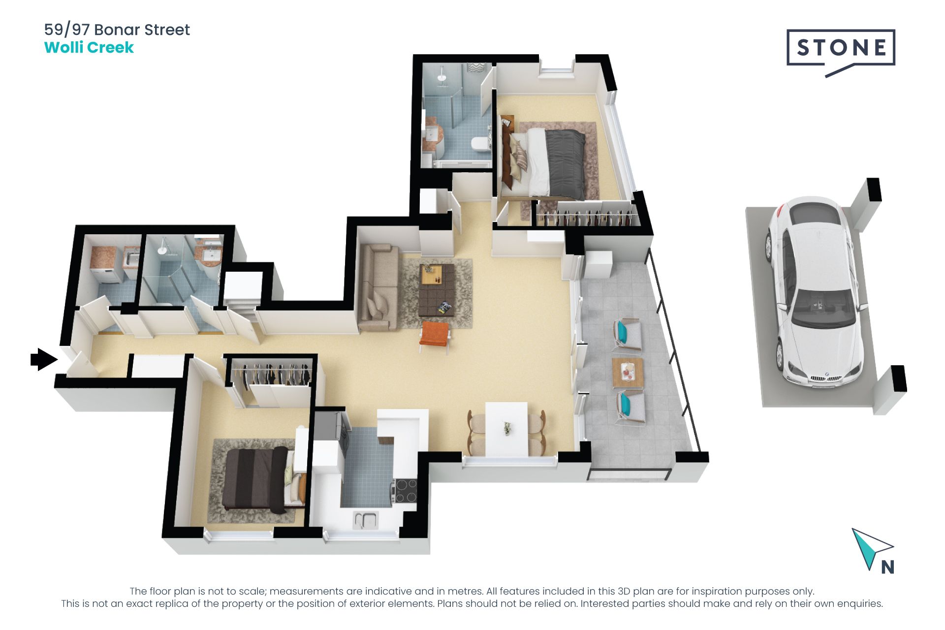 Walk to express trains and live in resort-style complex