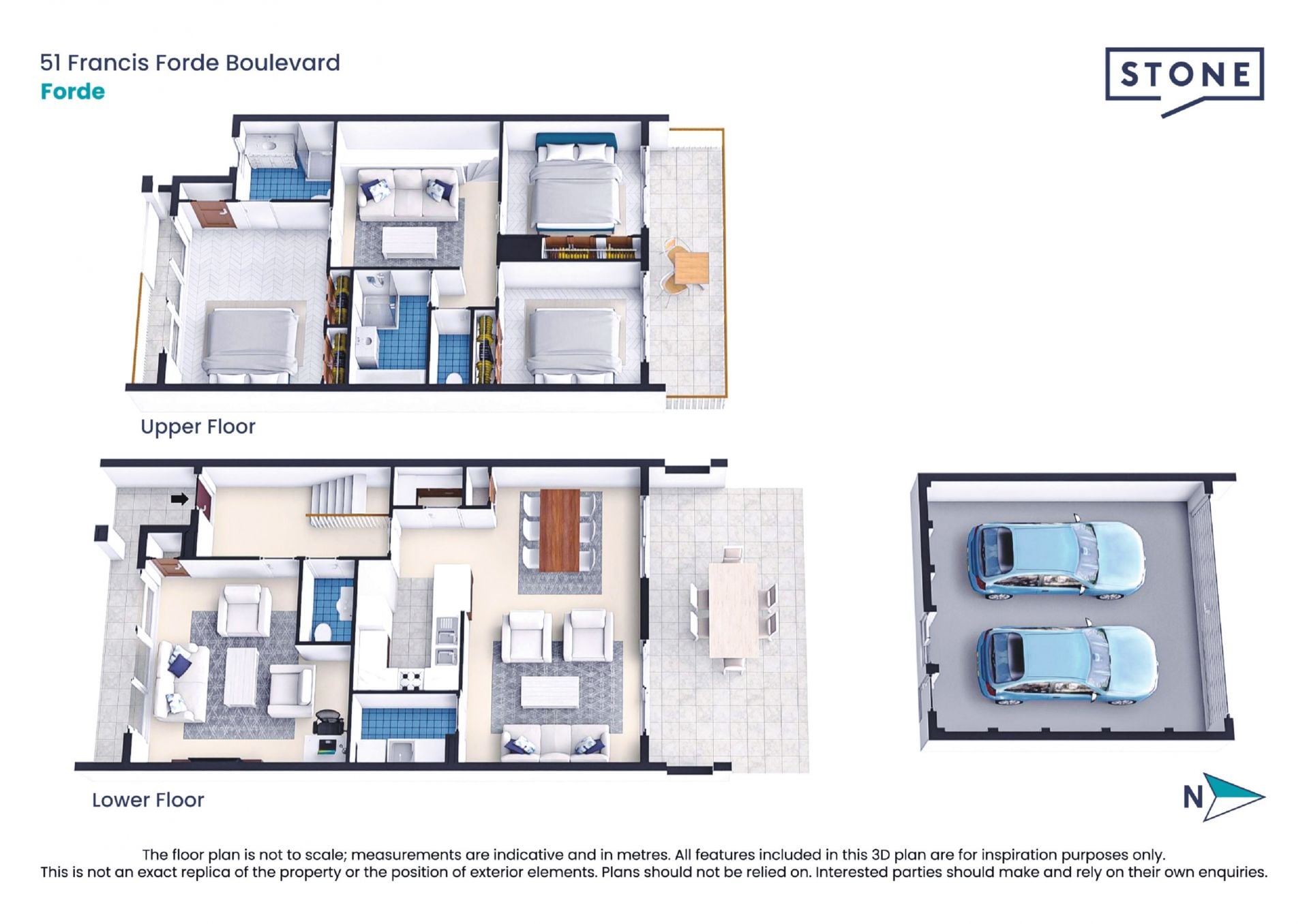 Separate-Titled, Contemporary Living in a Peaceful Street