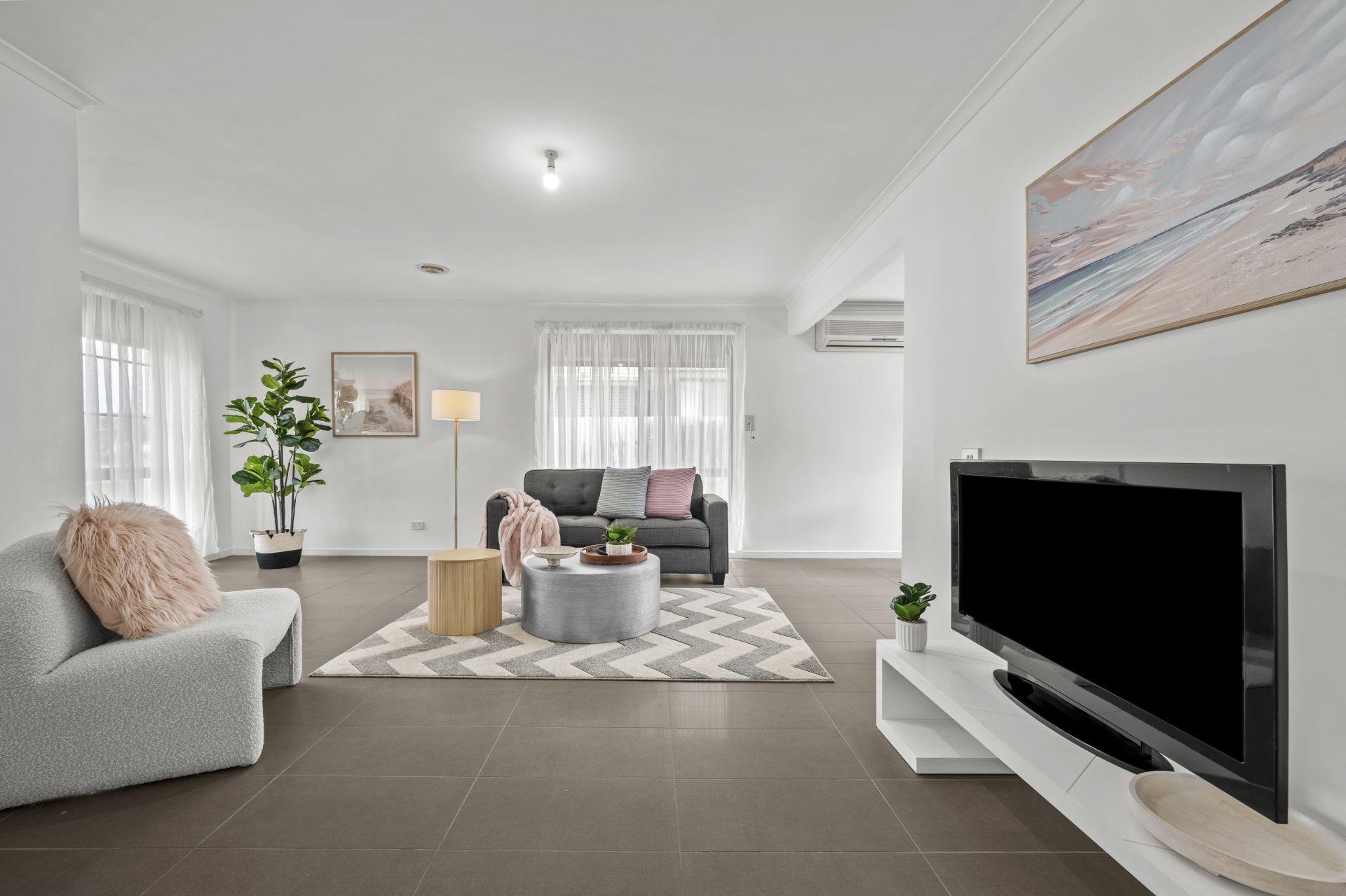 Spacious Dimensions In A Well-Connected Locale