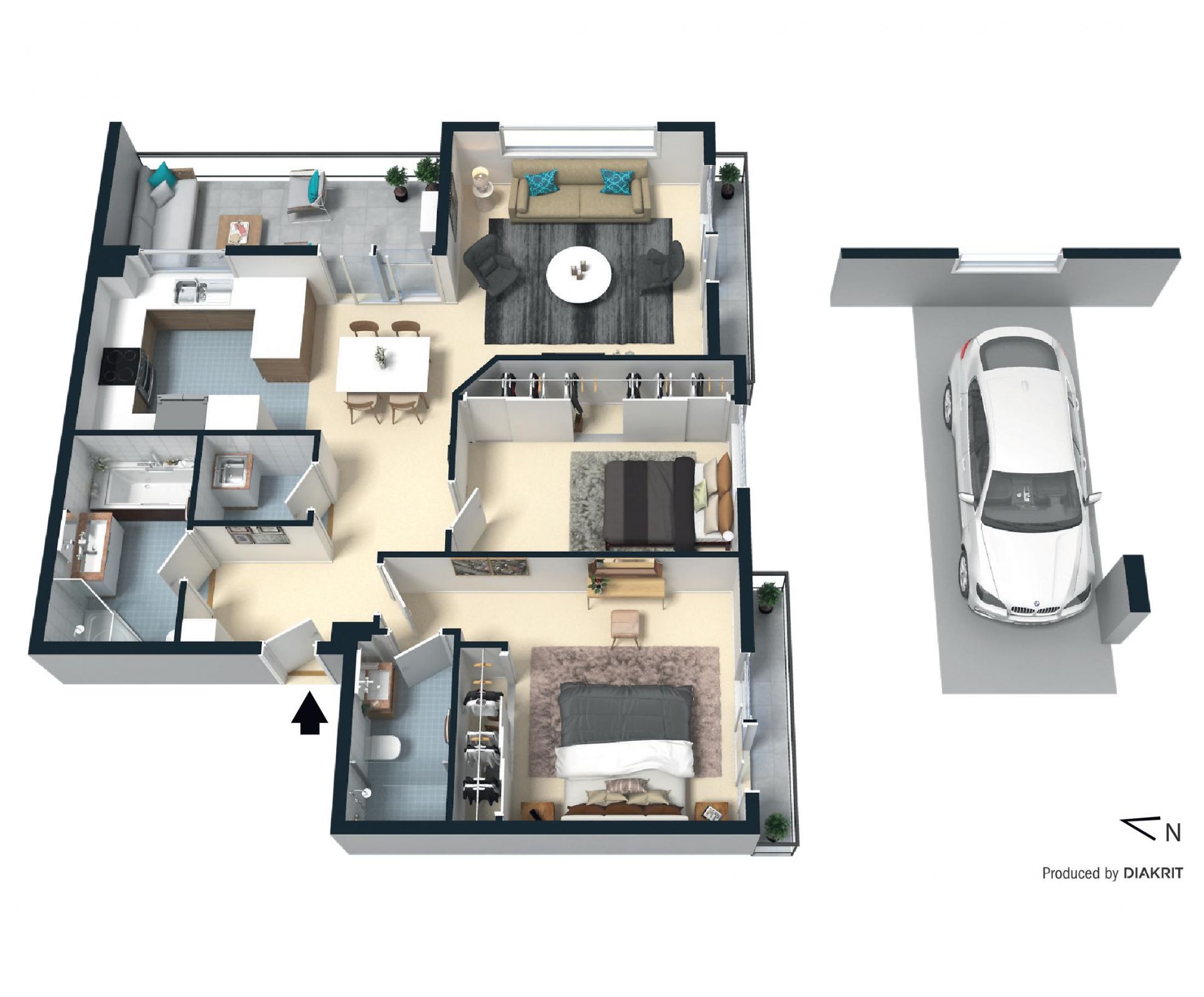 Easy living in a fresh and bright apartment