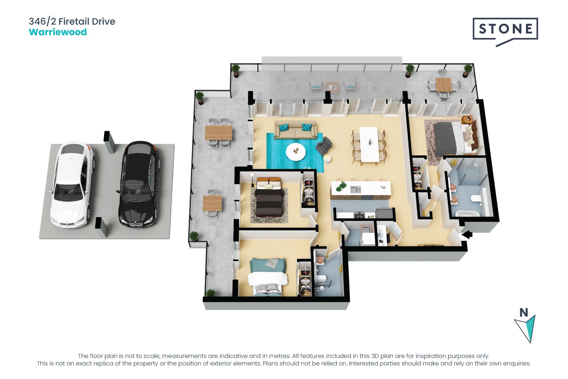 Luxurious penthouse with house-like proportions and perfect privacy