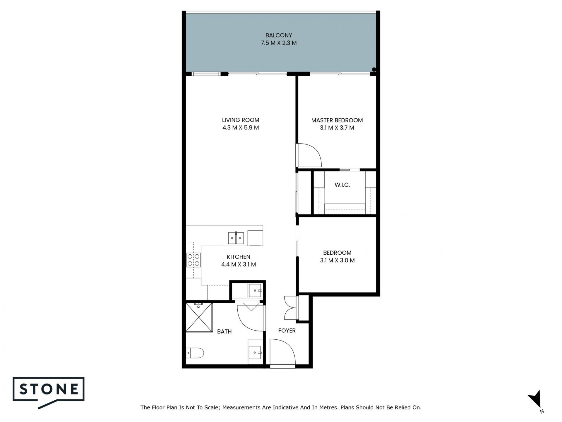 Expansive contemporary two-bedroom apartment in prime location!