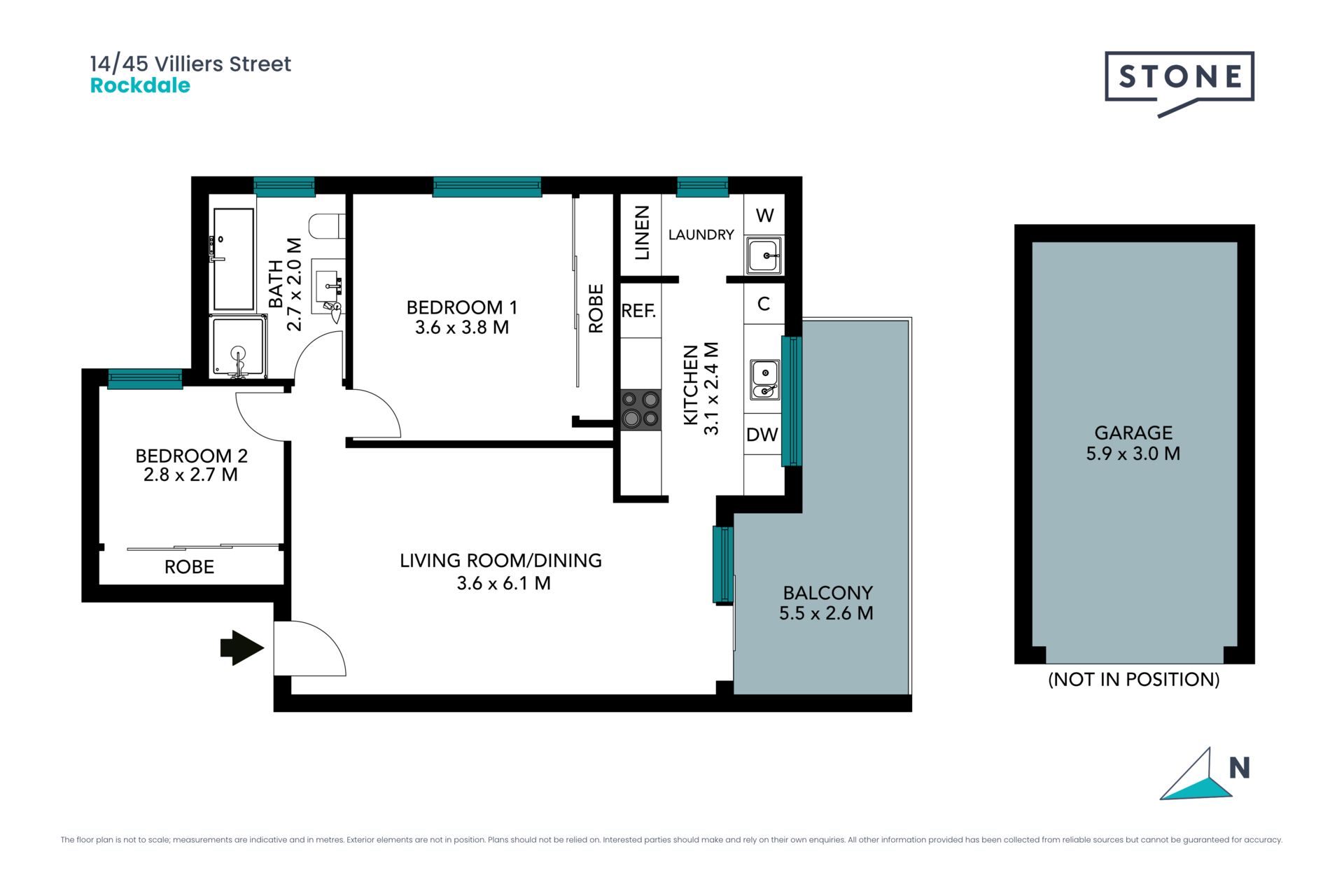 Well-presented unit in quiet and central pocket