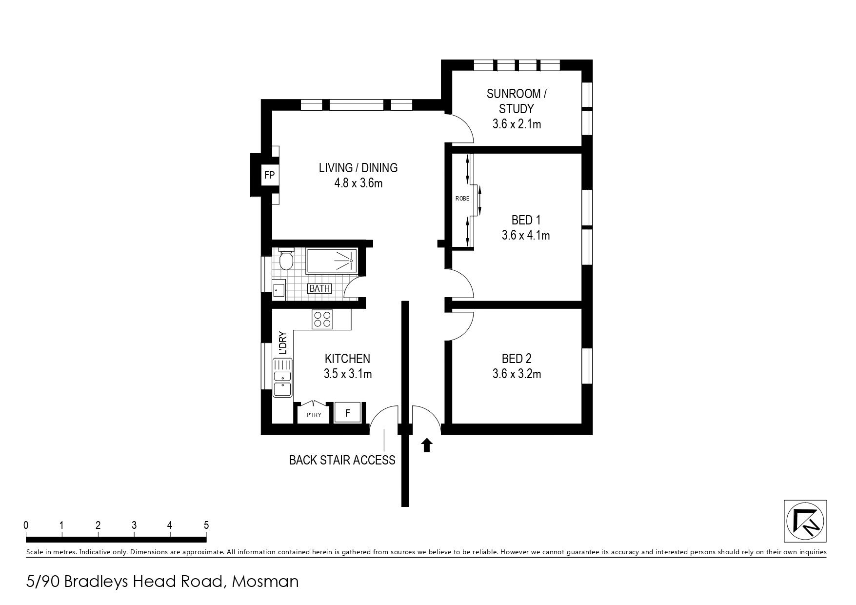 Top floor apartment in the heart of Mosman