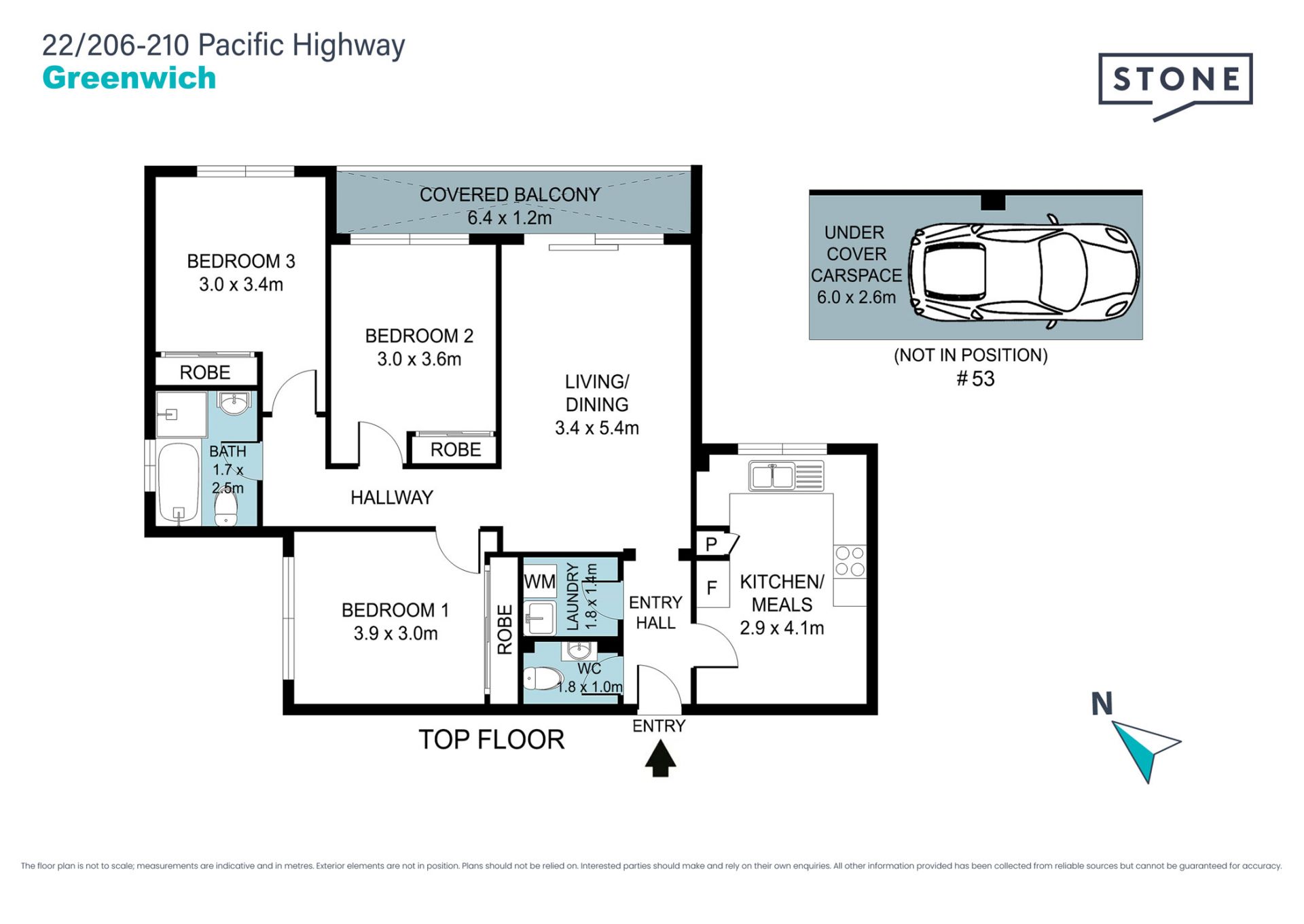 Bright and Spacious Three-Bedroom Apartment.