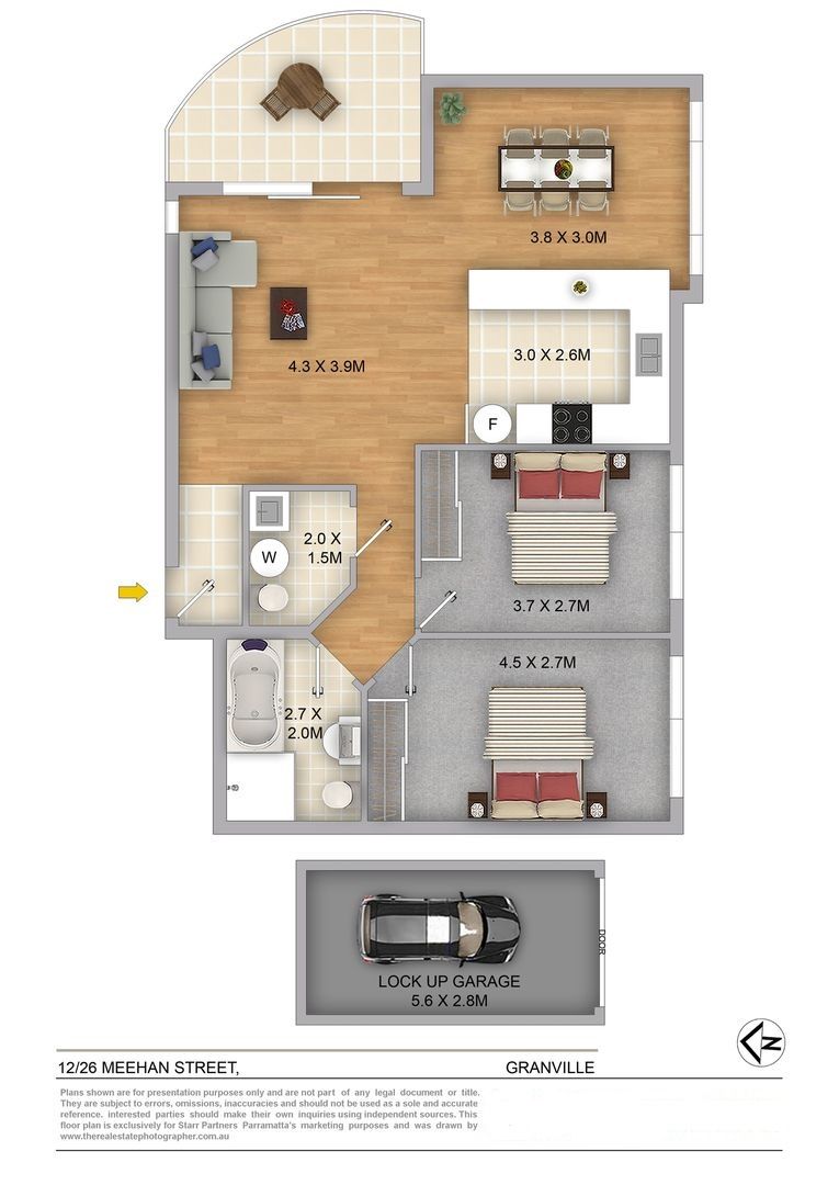 Two Bedroom Apartment in Great Location