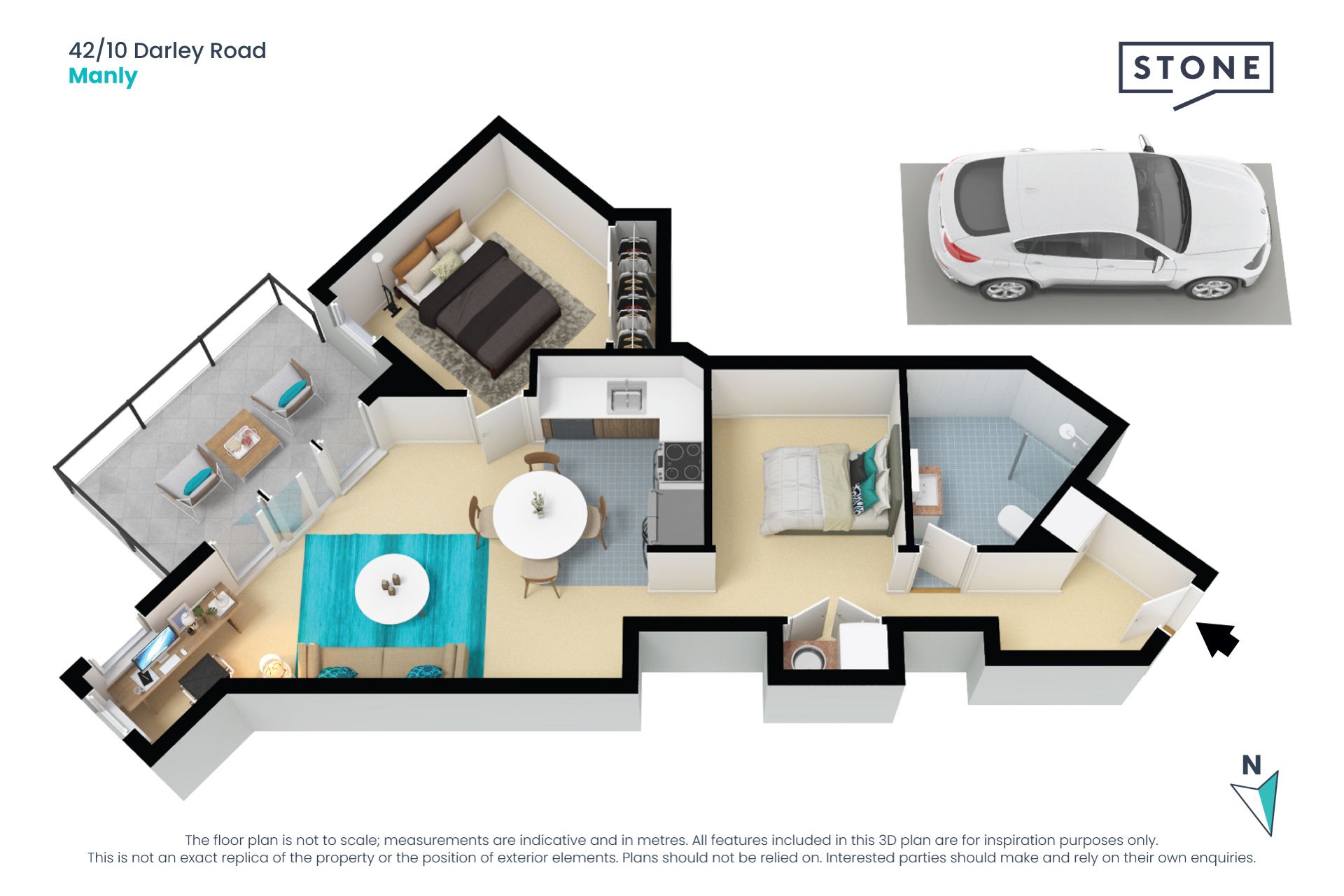 Sleek executive lifestyle apartment in the village hub