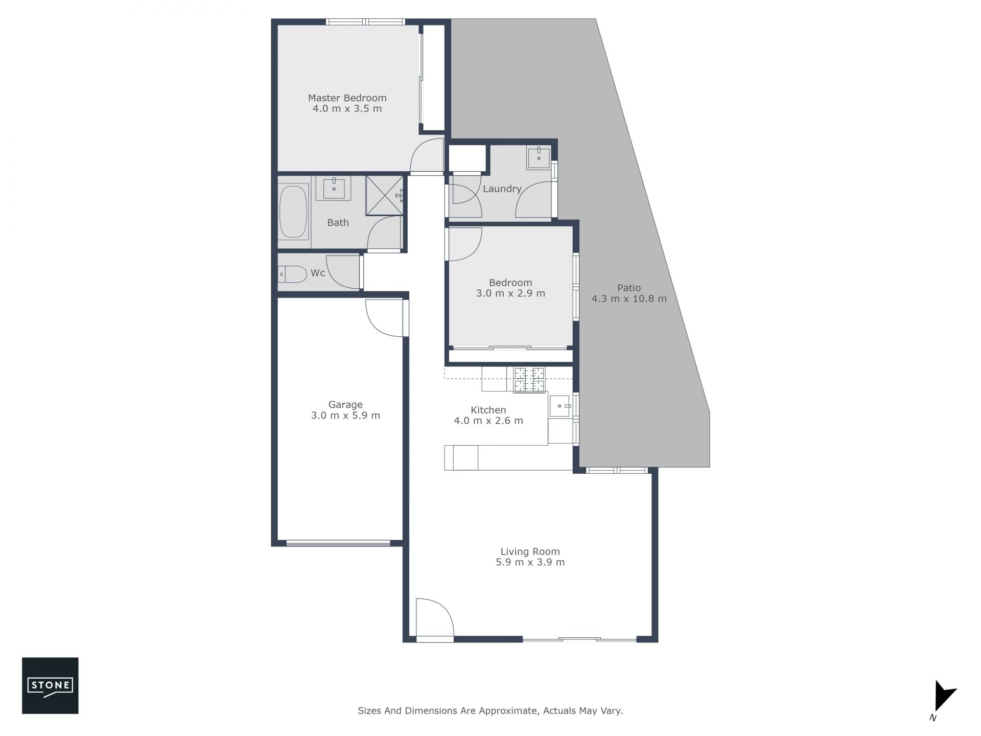 Separate titled house - No body corporate.
