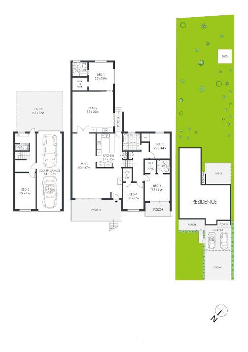 5 beds, 4 baths, 3 levels, 4 cars & 1 lucky buyer!
