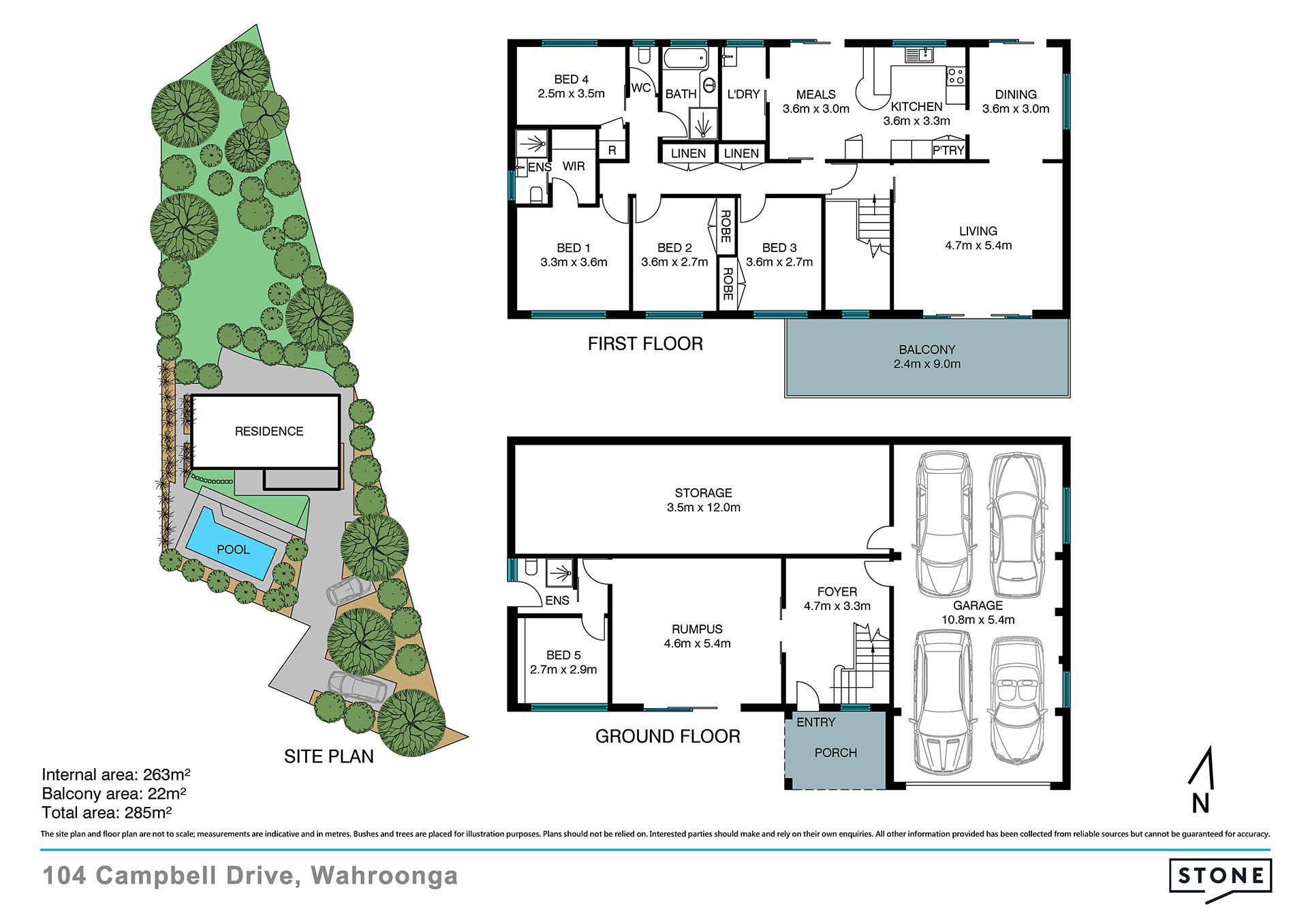 Family wonderland of calm with treetop views