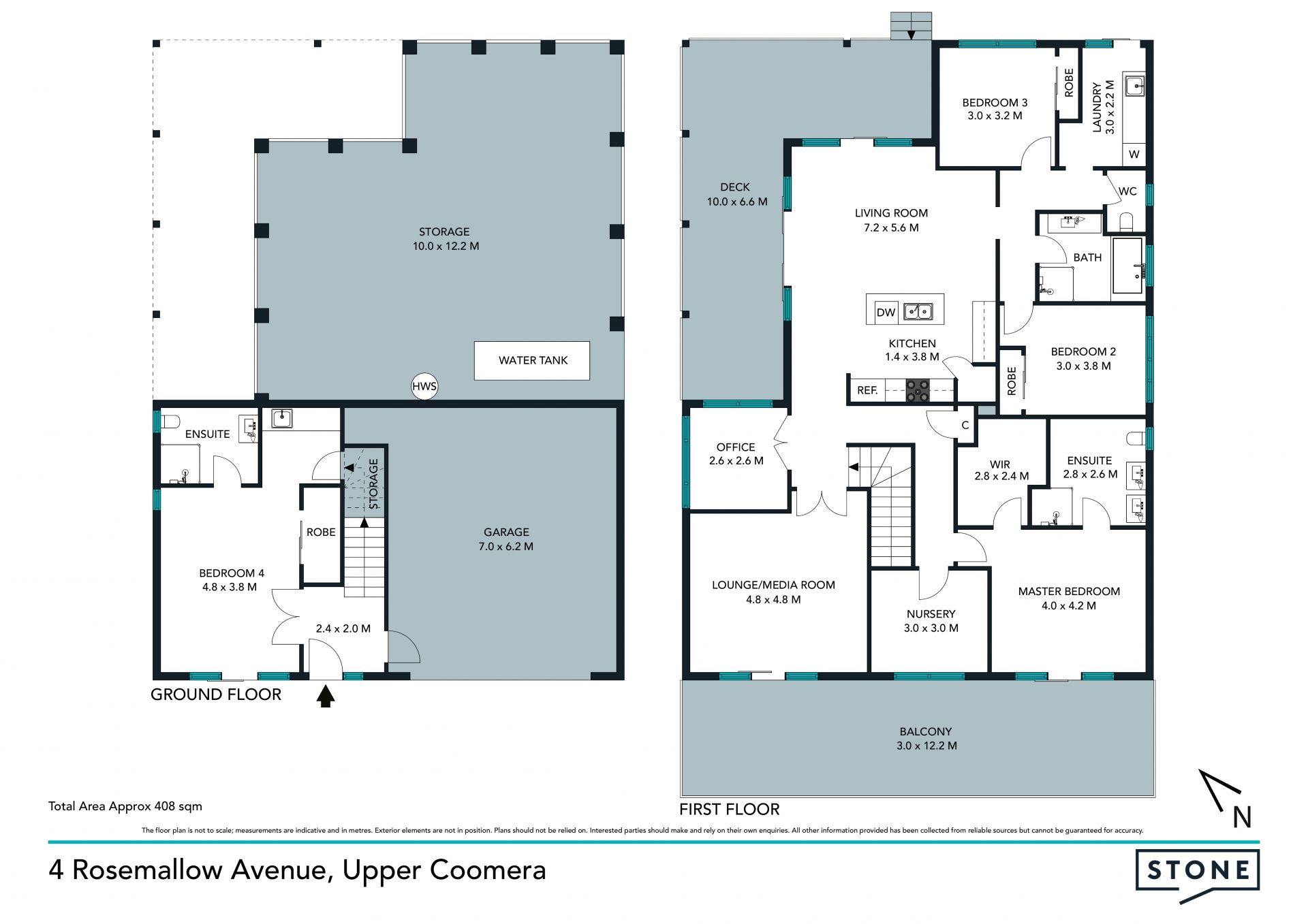 Dual living, opposite park with sunset views
