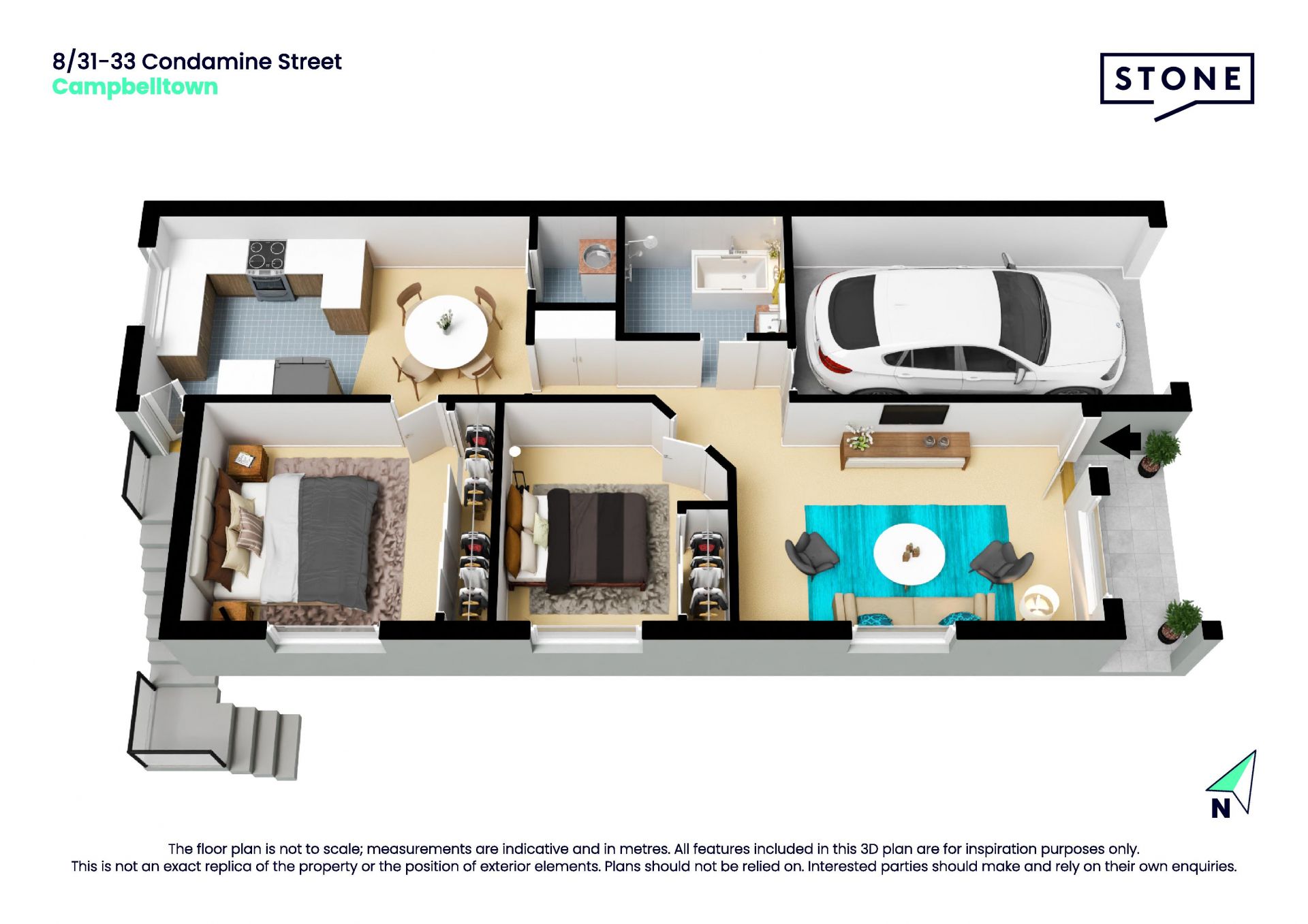 Modern 2 bedroom villa