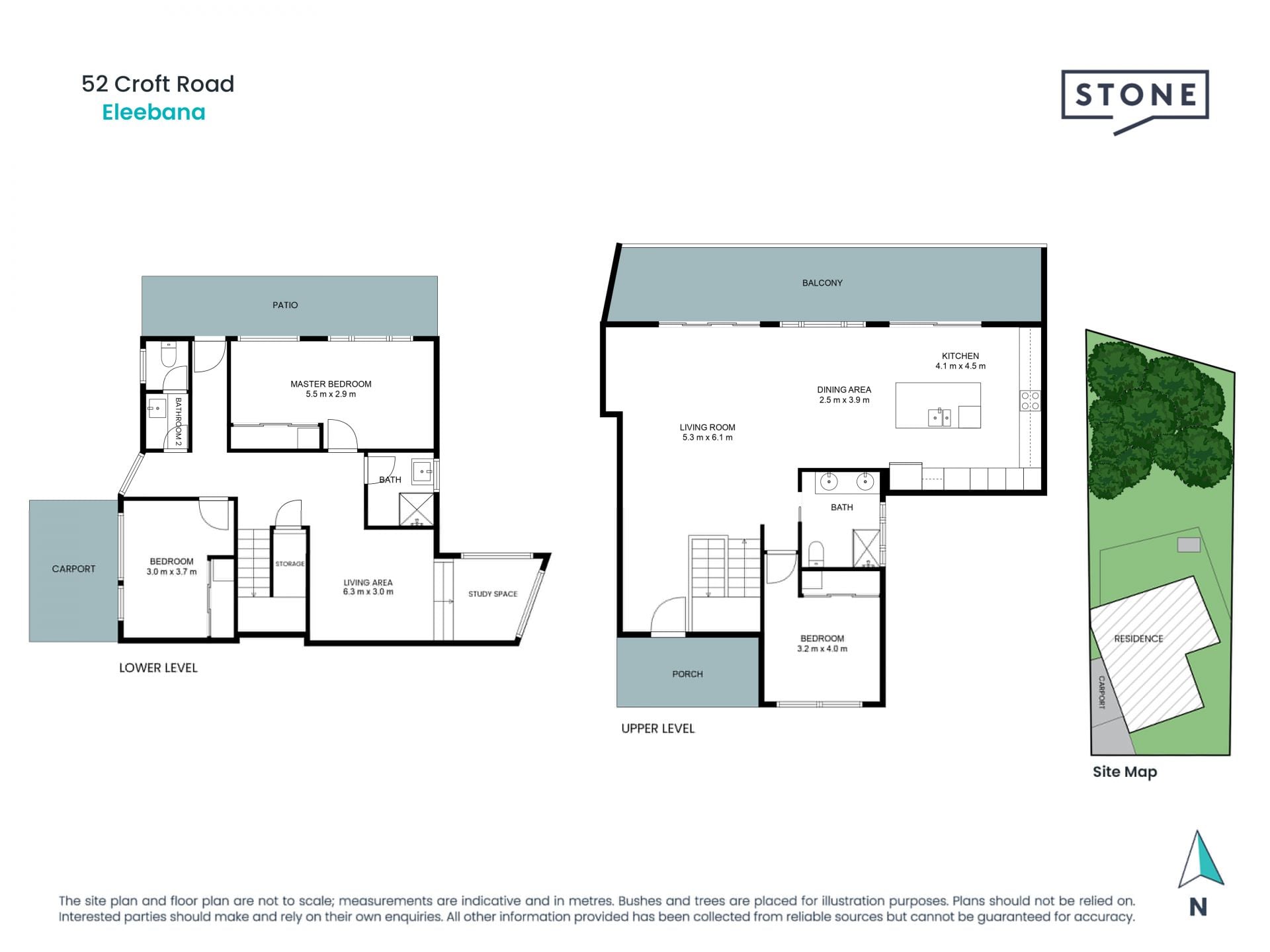 Open plan, modern with water views