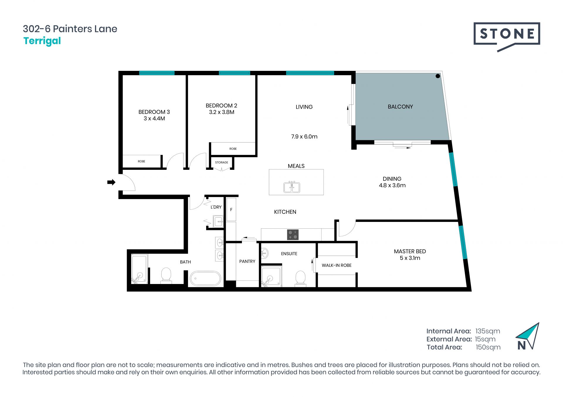 Luxury apartment with ocean views 50m to the beach